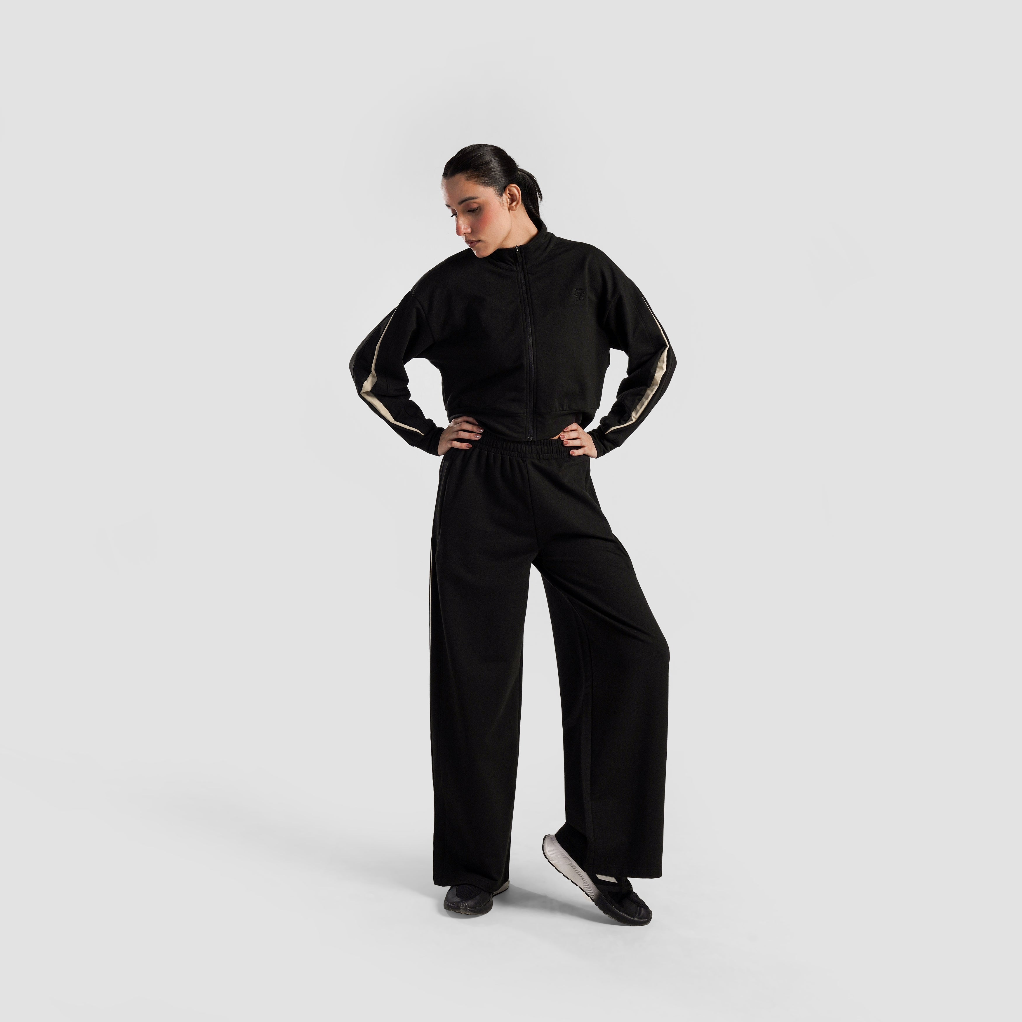 Inverse Wide Trousers (Black)