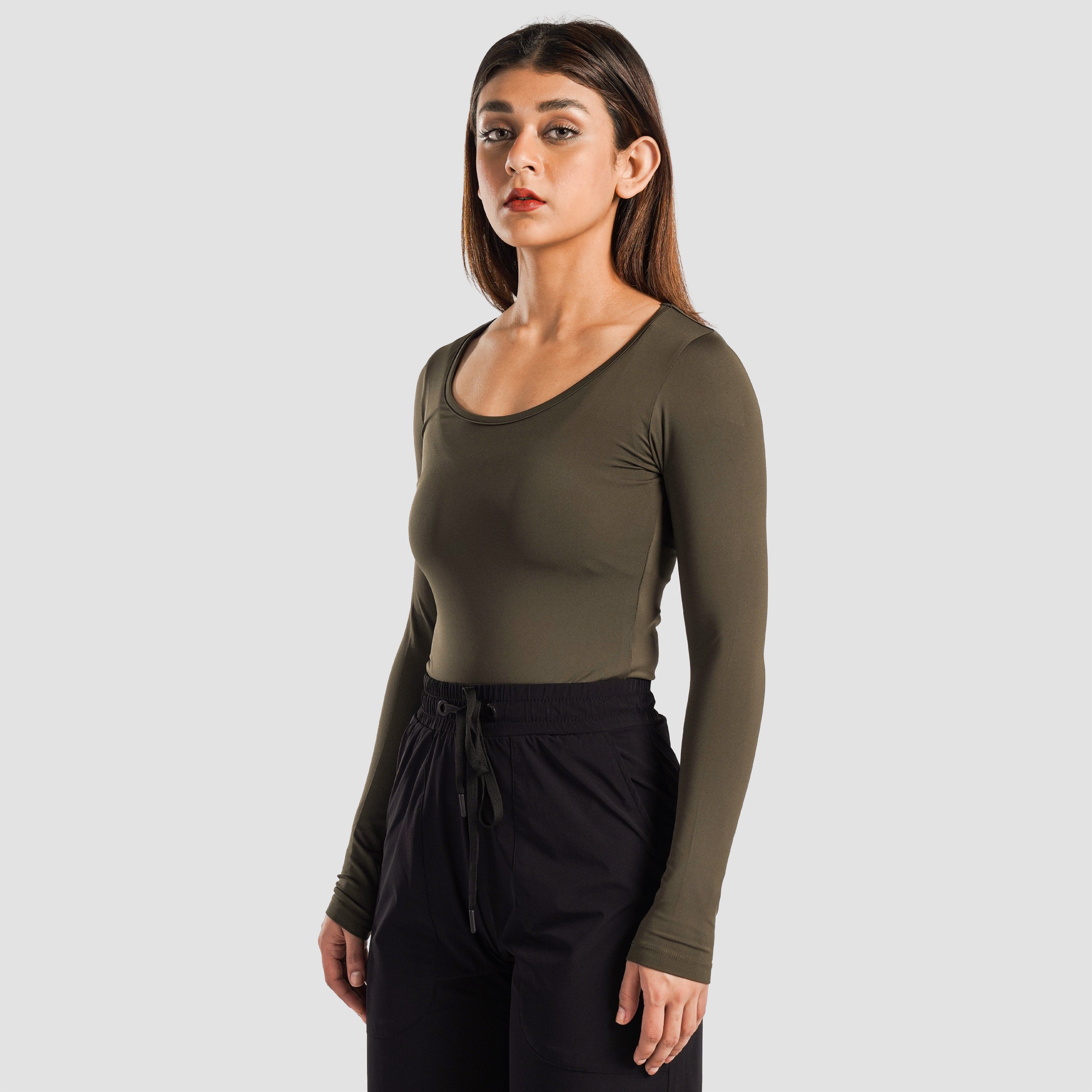 Full Sleeves BodySuit (Olive)