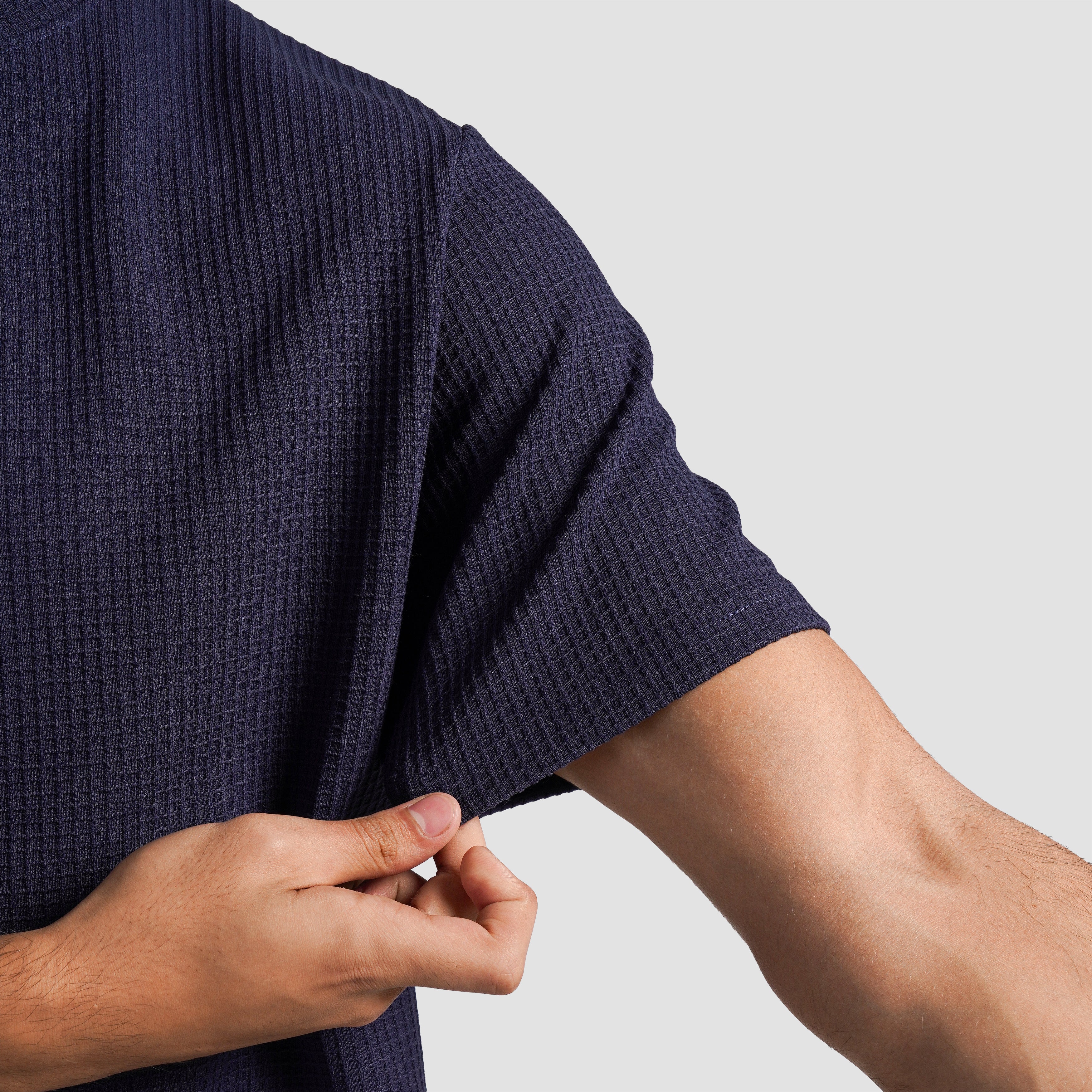 Waffle Unisex Tee(Navy)