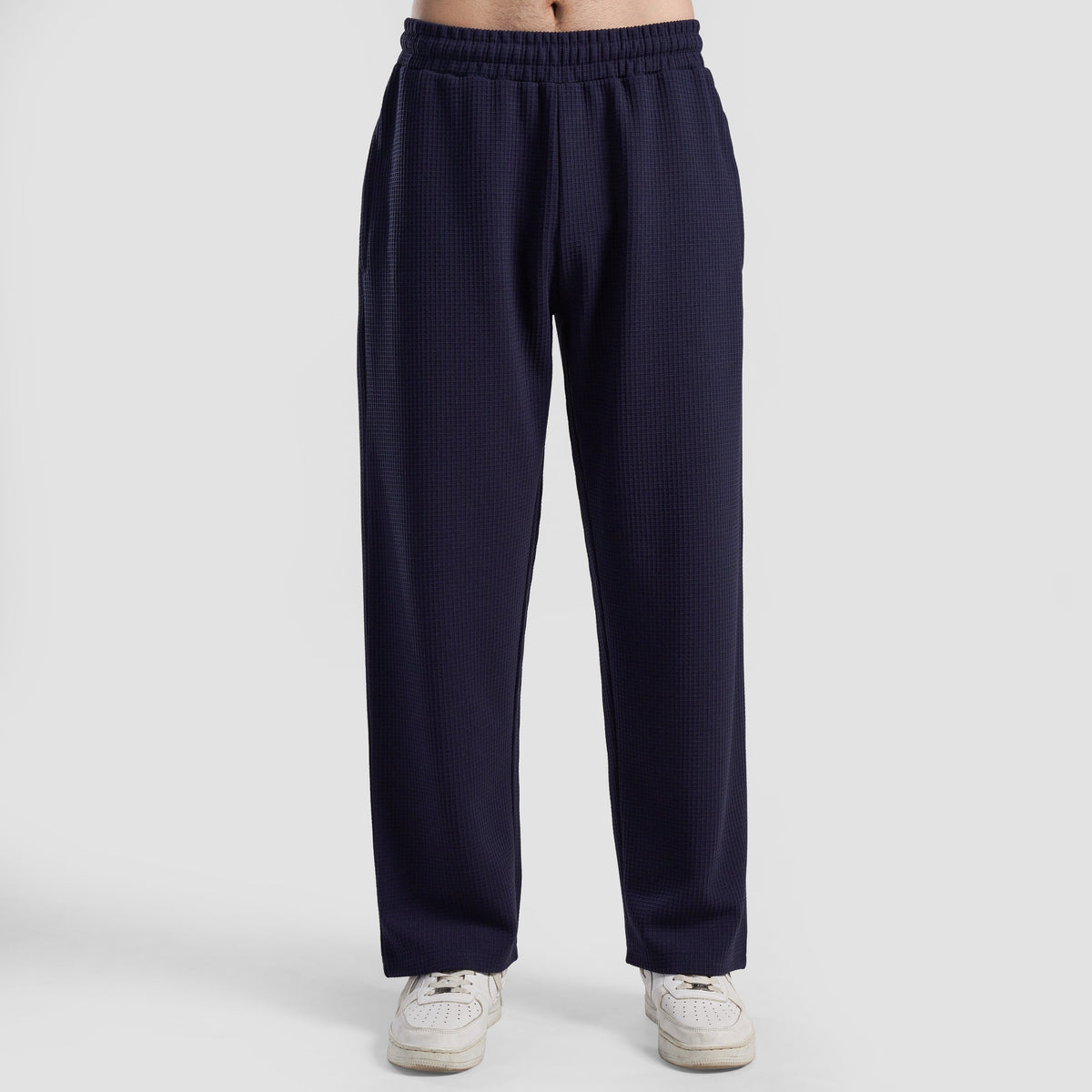 Waffle Unisex Trousers (Navy)