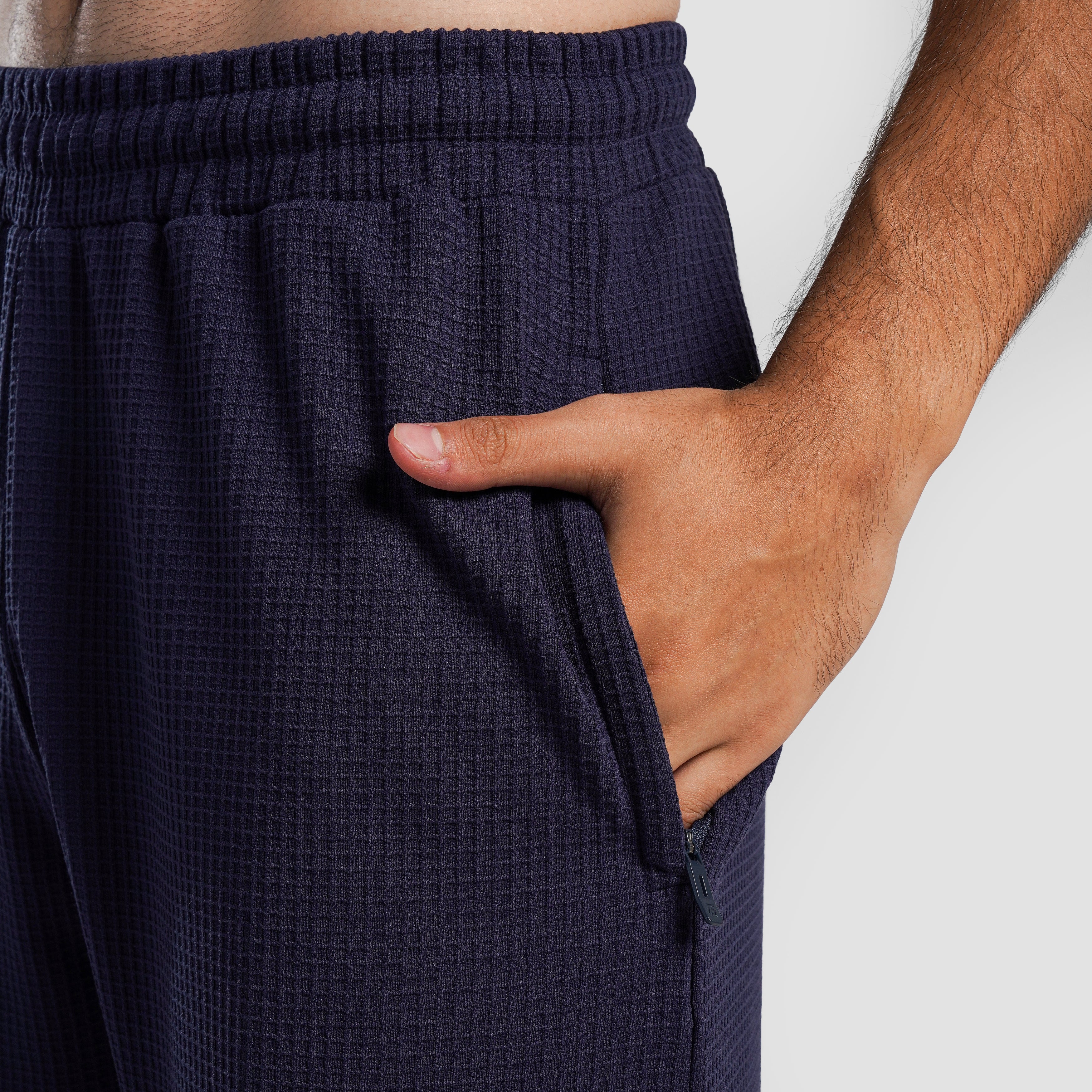 Waffle Unisex Trousers (Navy)