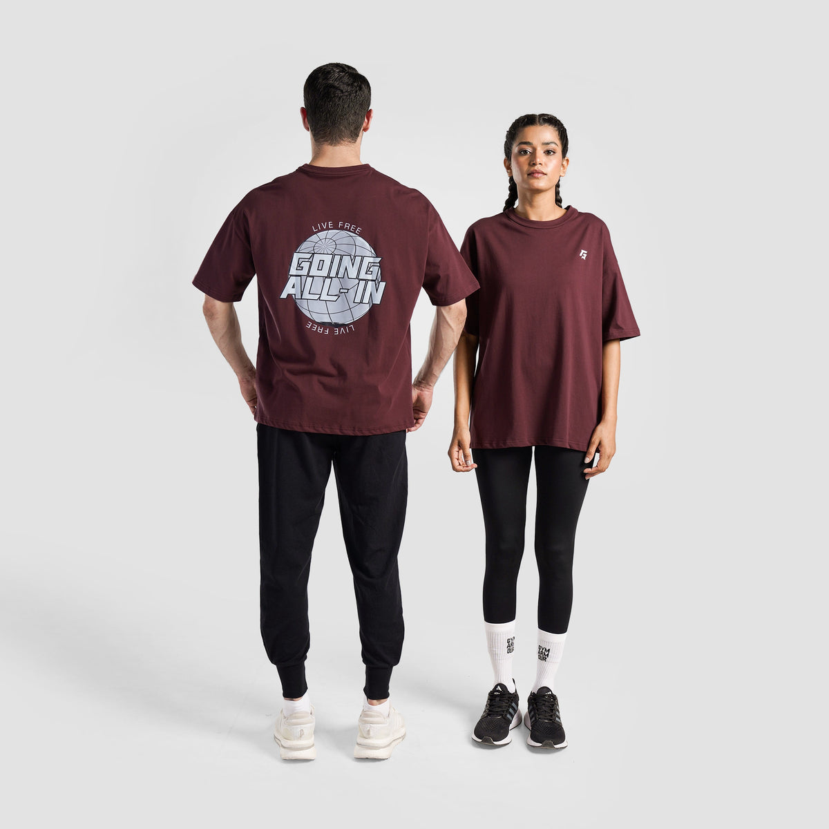 unisex gym wear sportswear fitness training outfit front view Unisex Gym Wear Gym Armour Pakistan