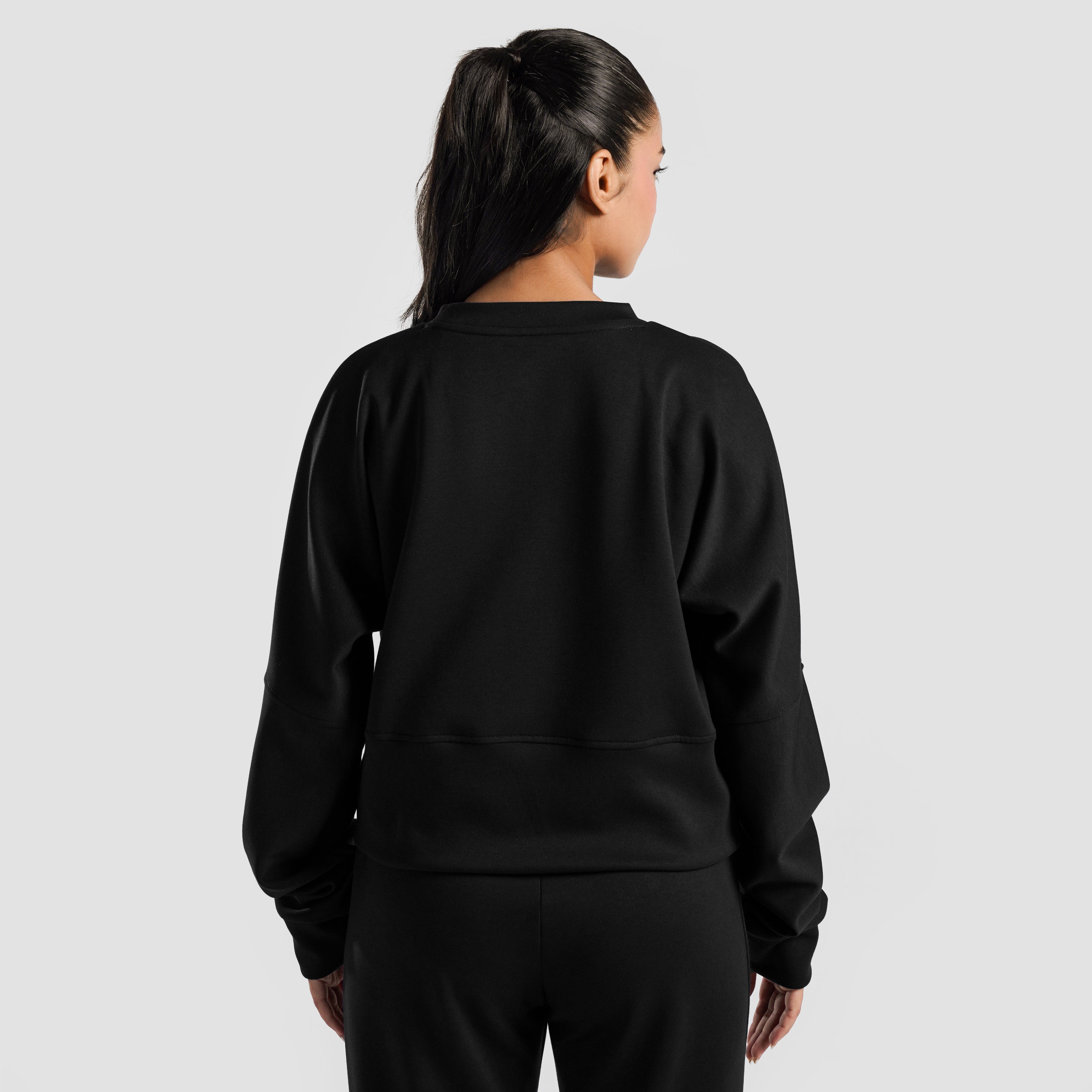 Monocrop SweatShirt (Black)