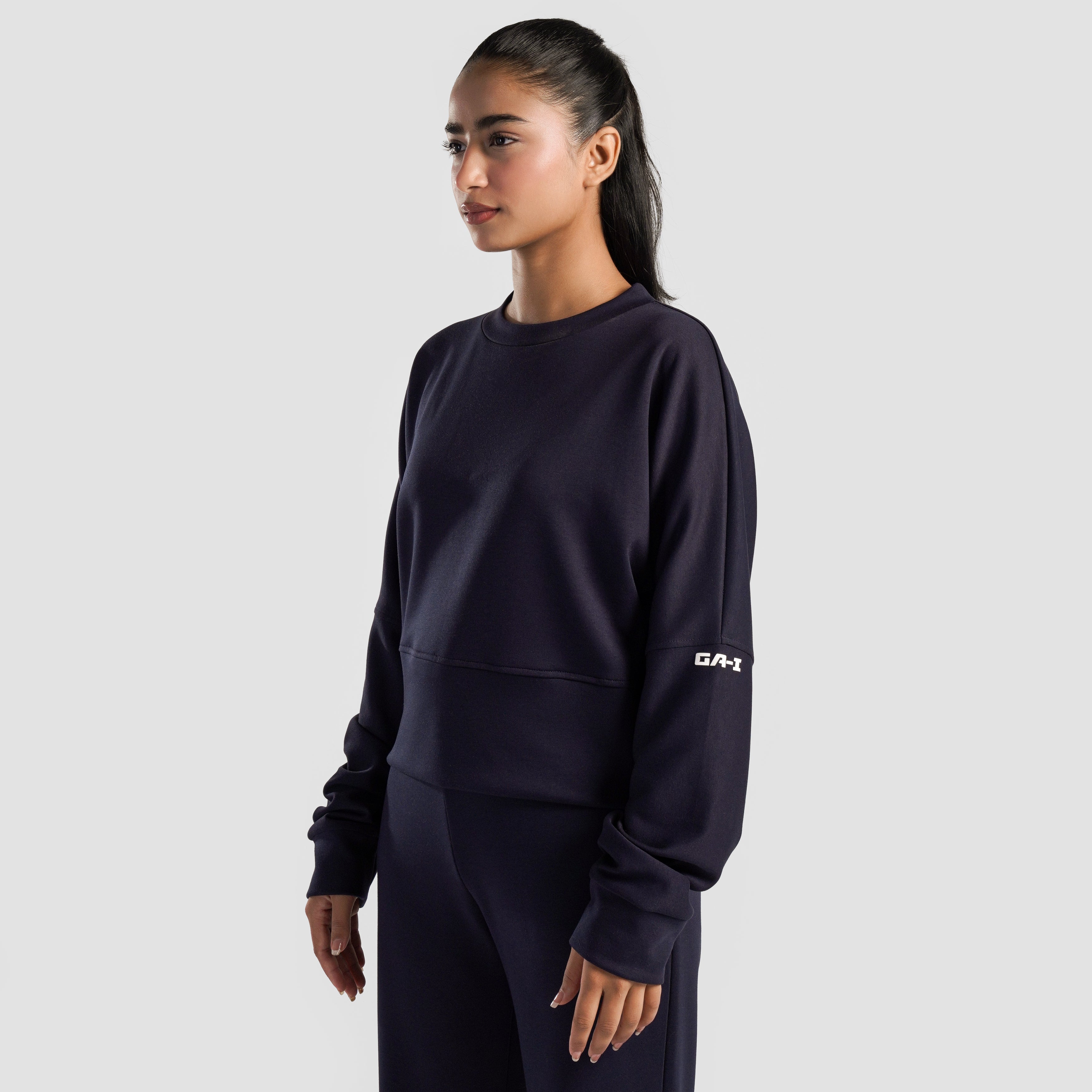 Monocrop SweatShirt (Navy)
