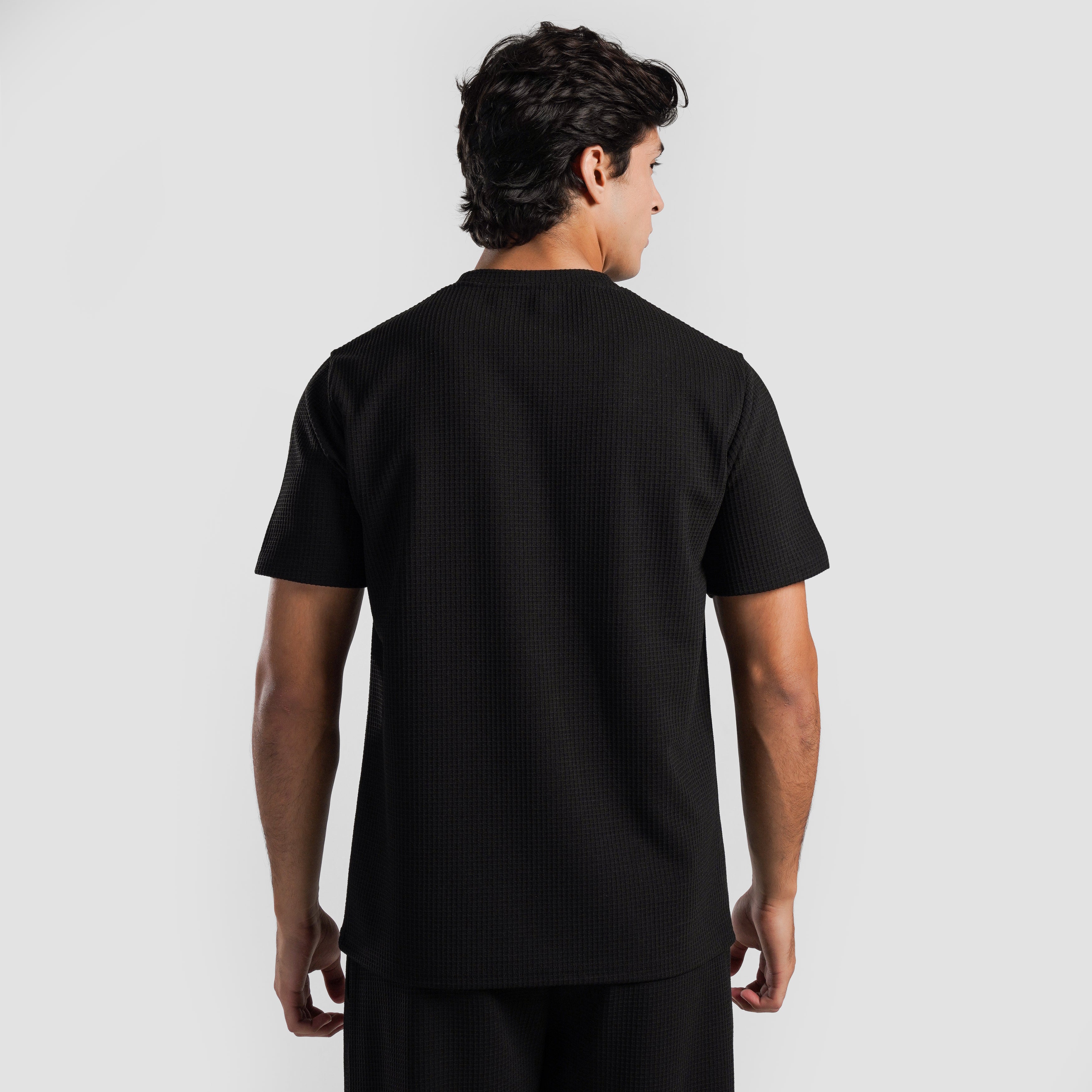 Waffle Unisex Tee(Black)