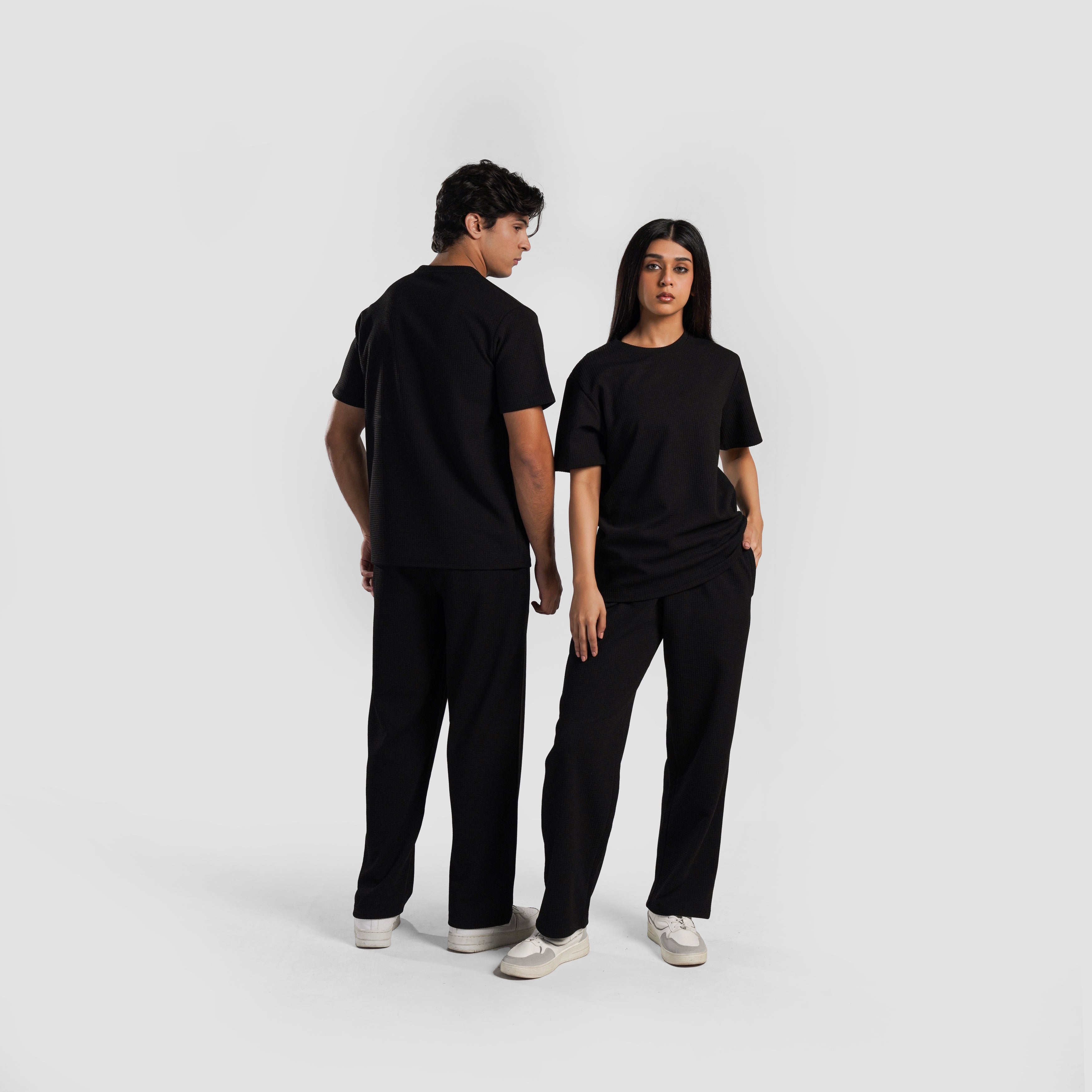 Waffle Unisex Tee(Black)