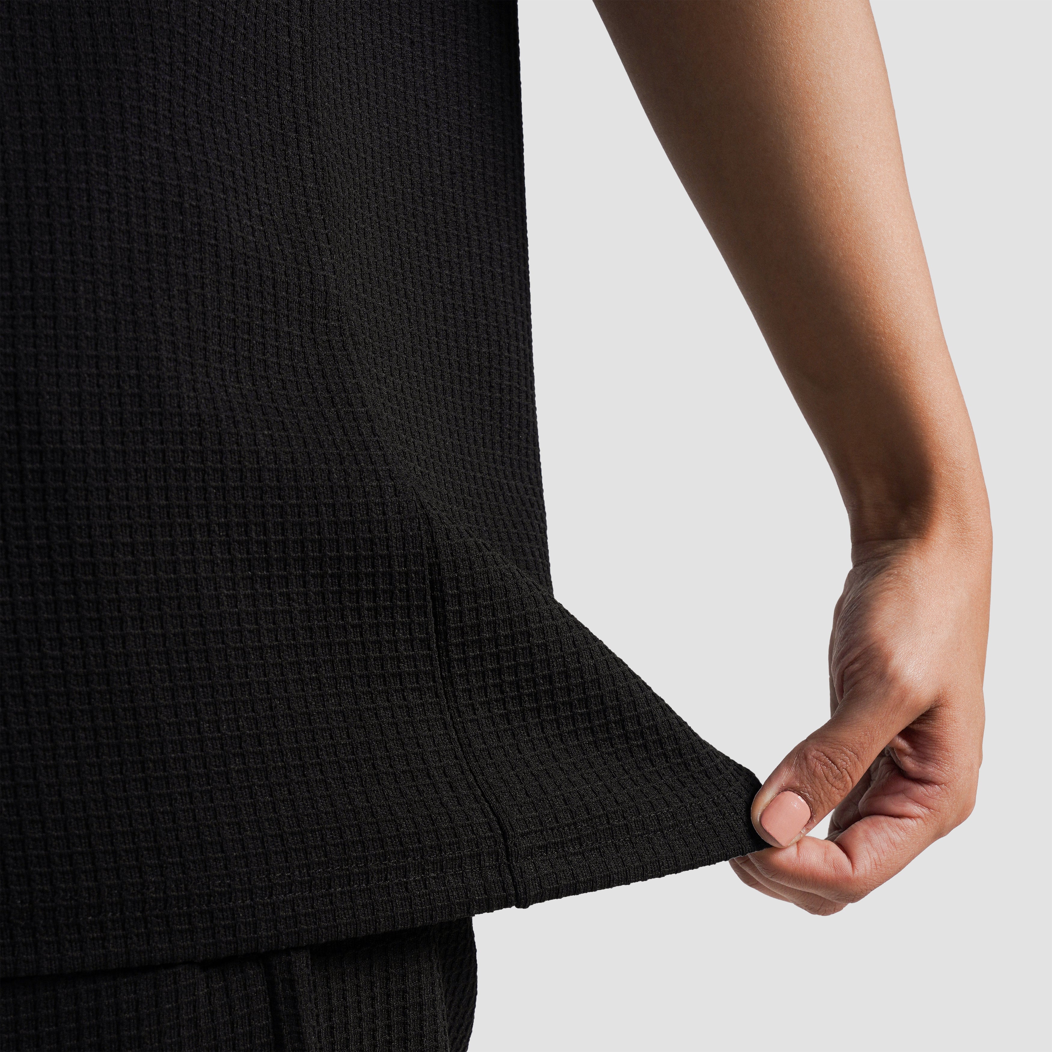 Waffle Unisex Tee(Black)