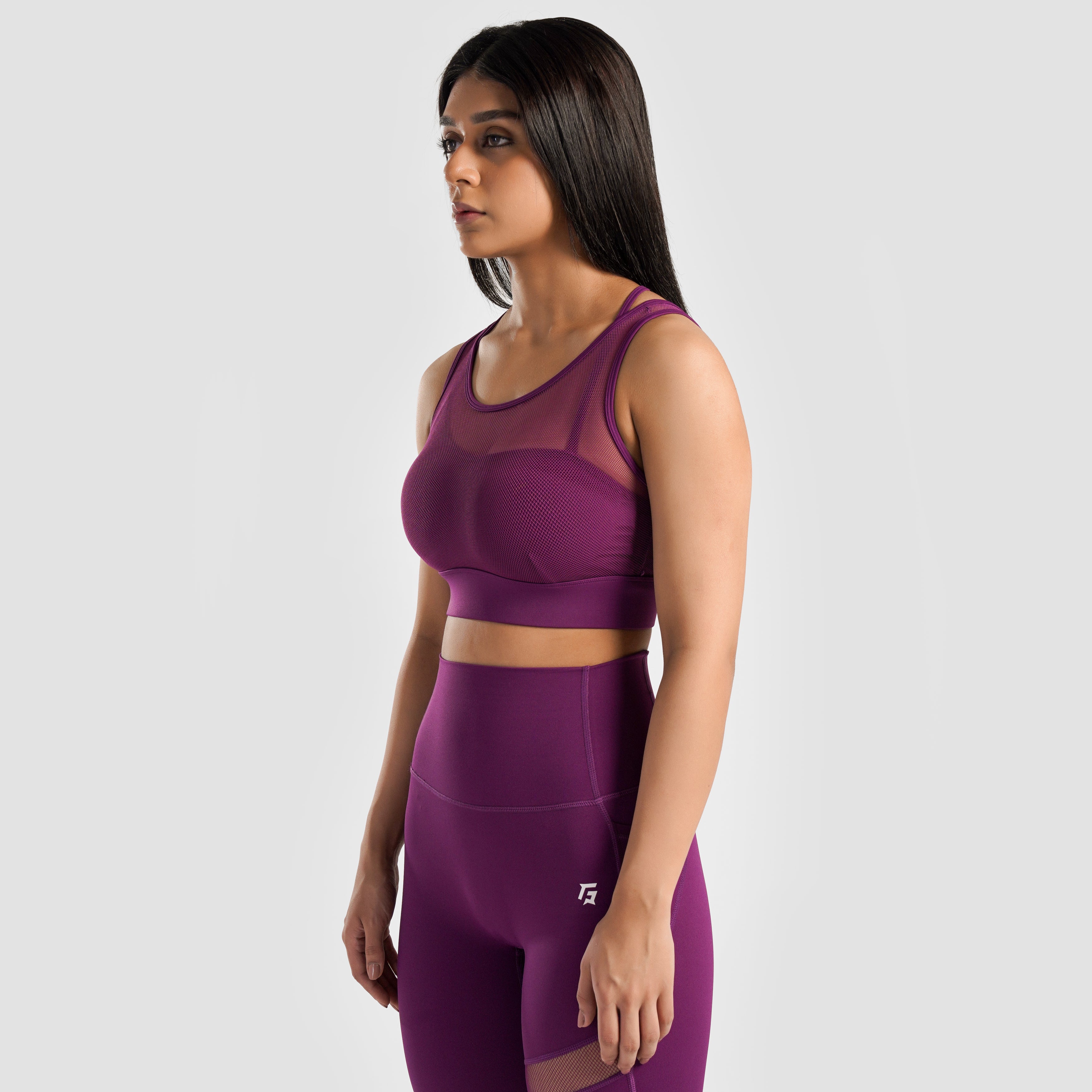 Empower Sports Bra (Dark Pink)
