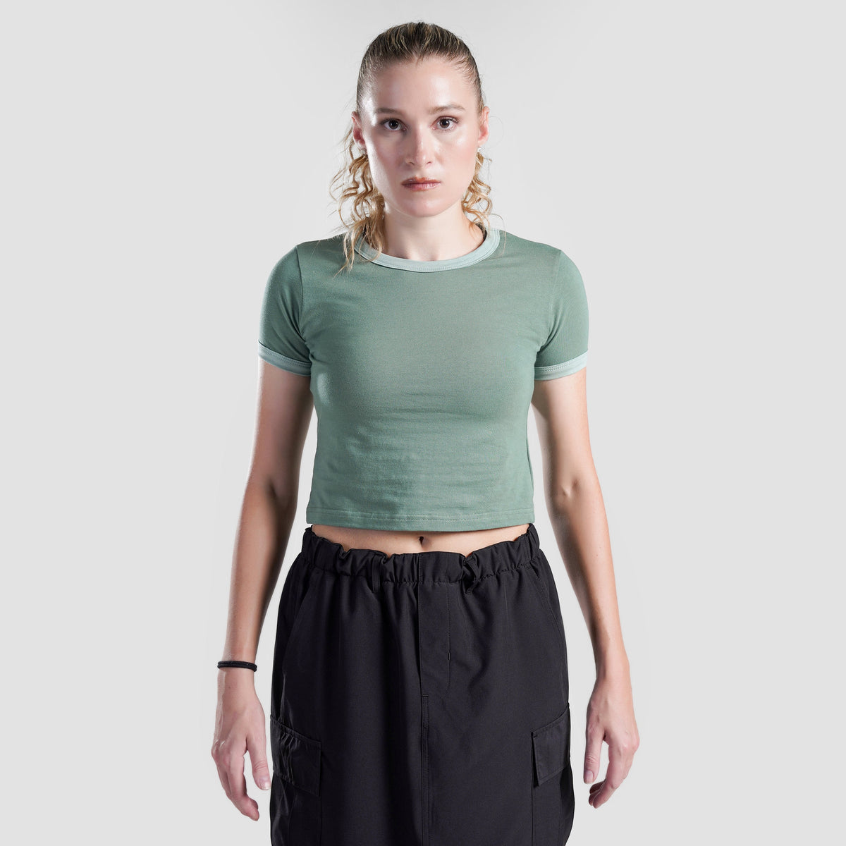 women gym t-shirt sportswear breathable workout tee front view Women T-Shirt GymArmour Pakistan
