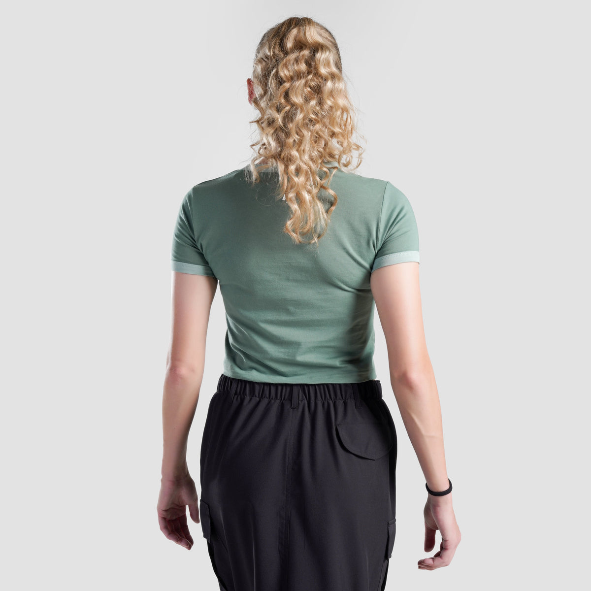 women gym t-shirt sportswear breathable workout tee back view Women T-Shirt GymArmour Pakistan