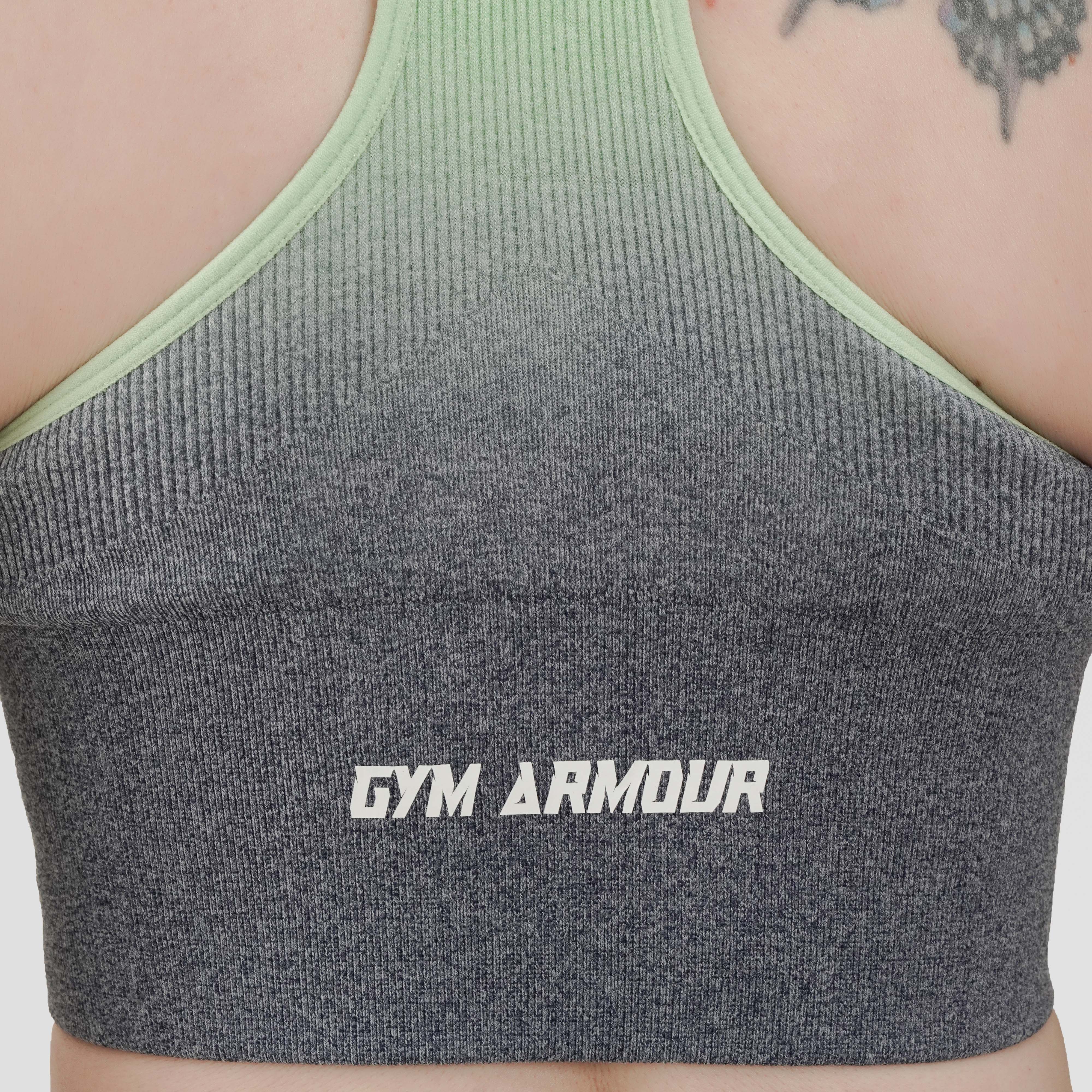 Gradient Seamless Sports Bra (Green)