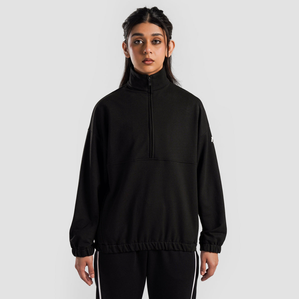 women track top zip gym jacket training outerwear front view Women Track Top Gymarmour Pakistan