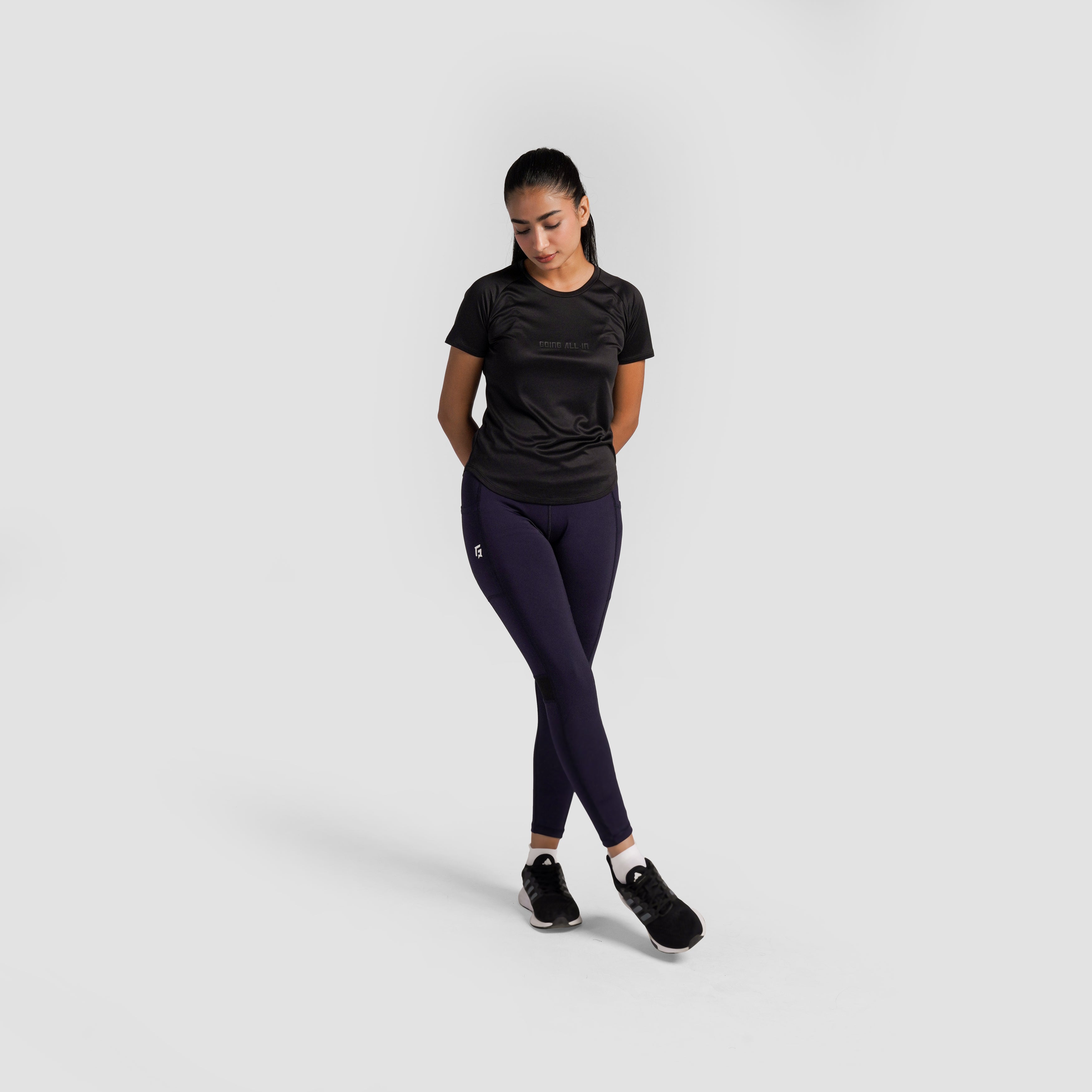 Contra Panel Leggings (Navy)