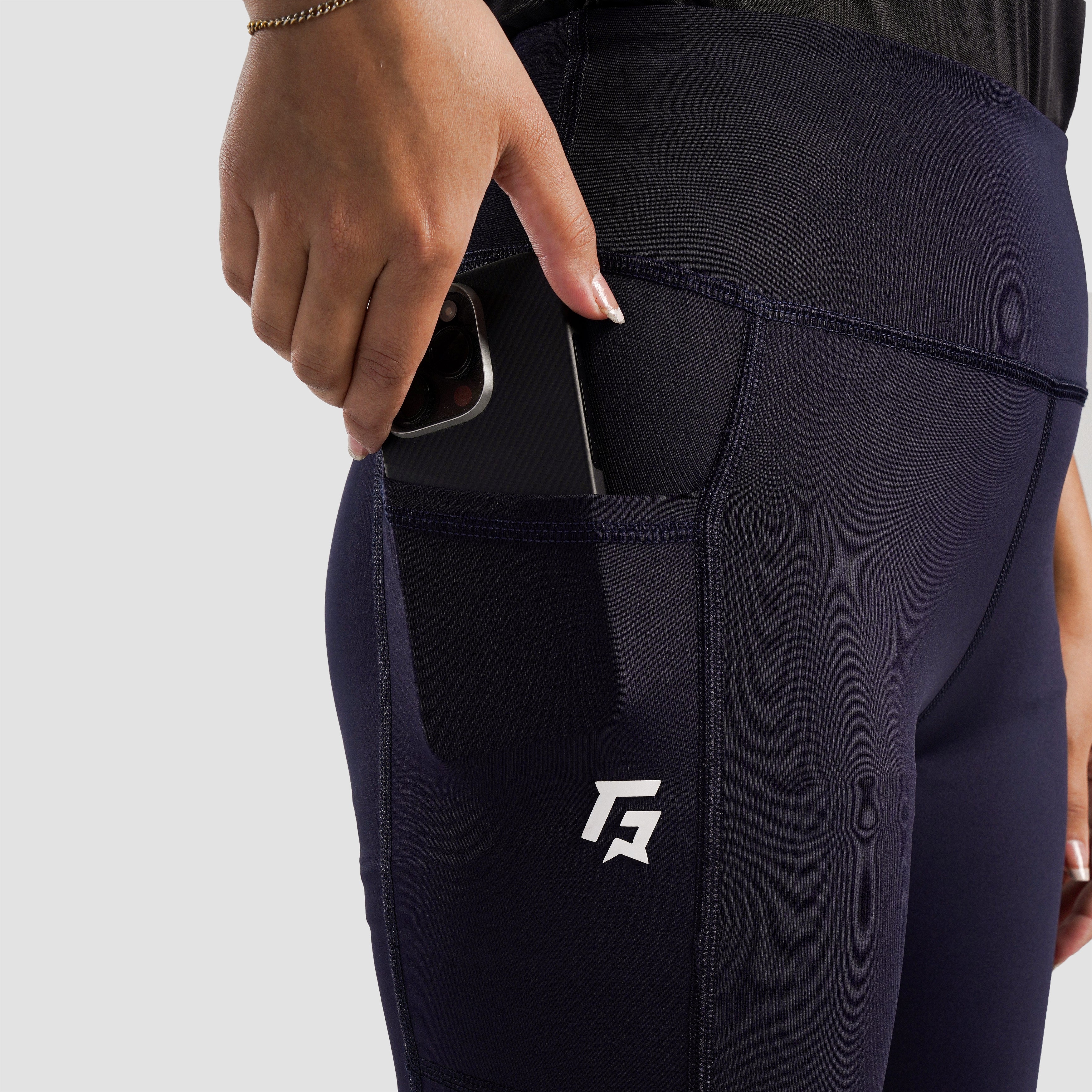 Contra Panel Leggings (Navy)