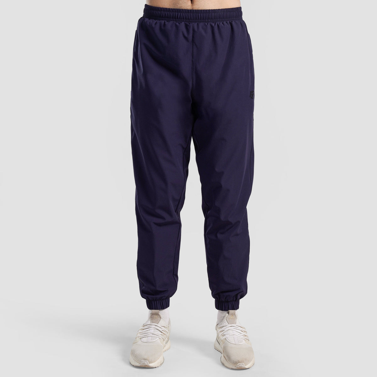 Back view of Navy Trackline Joggers for men