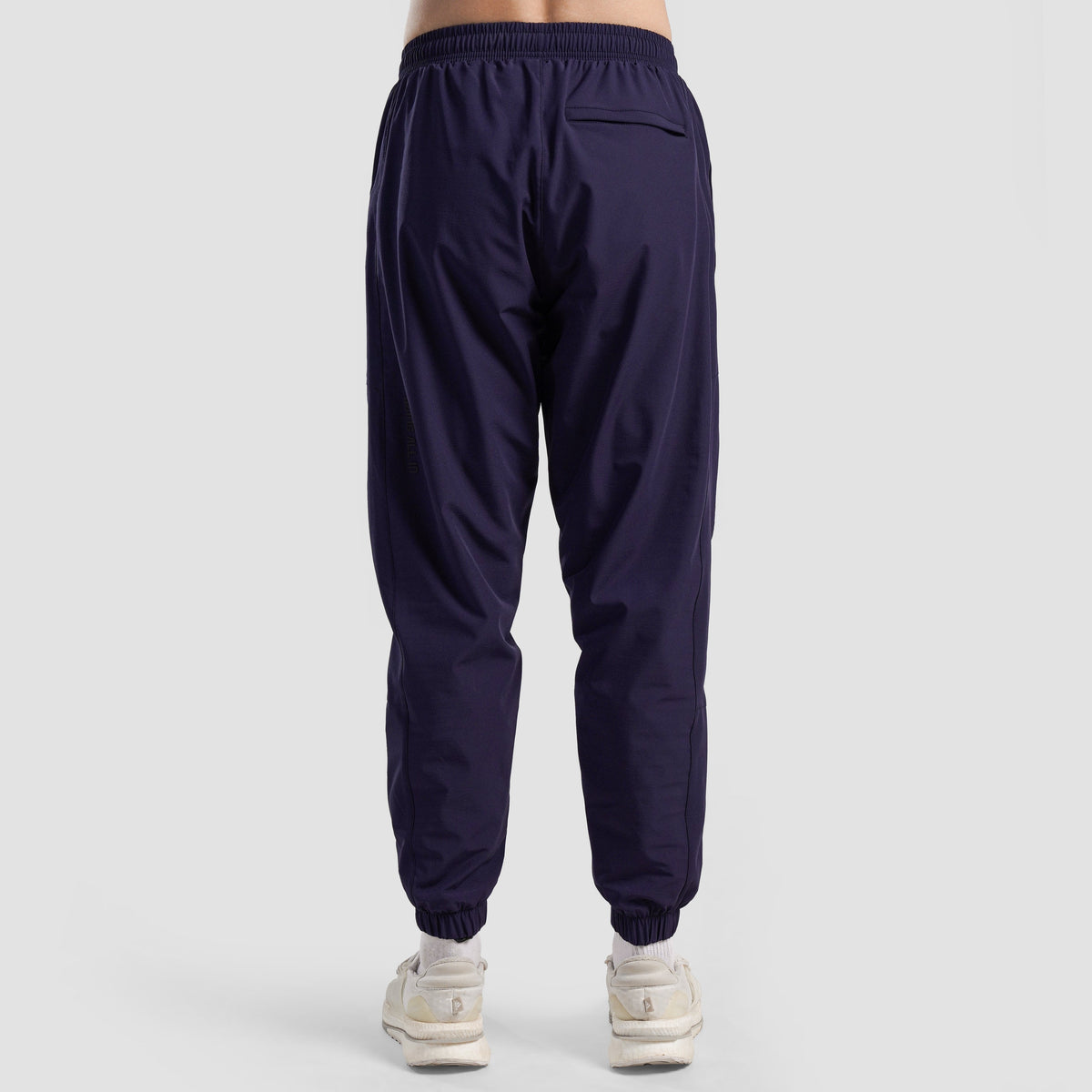 Side angle of Navy Trackline Joggers for men