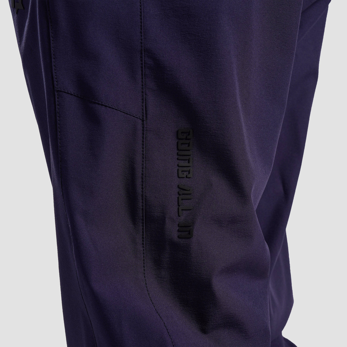 Fabric texture close-up of Navy Trackline Joggers for men
