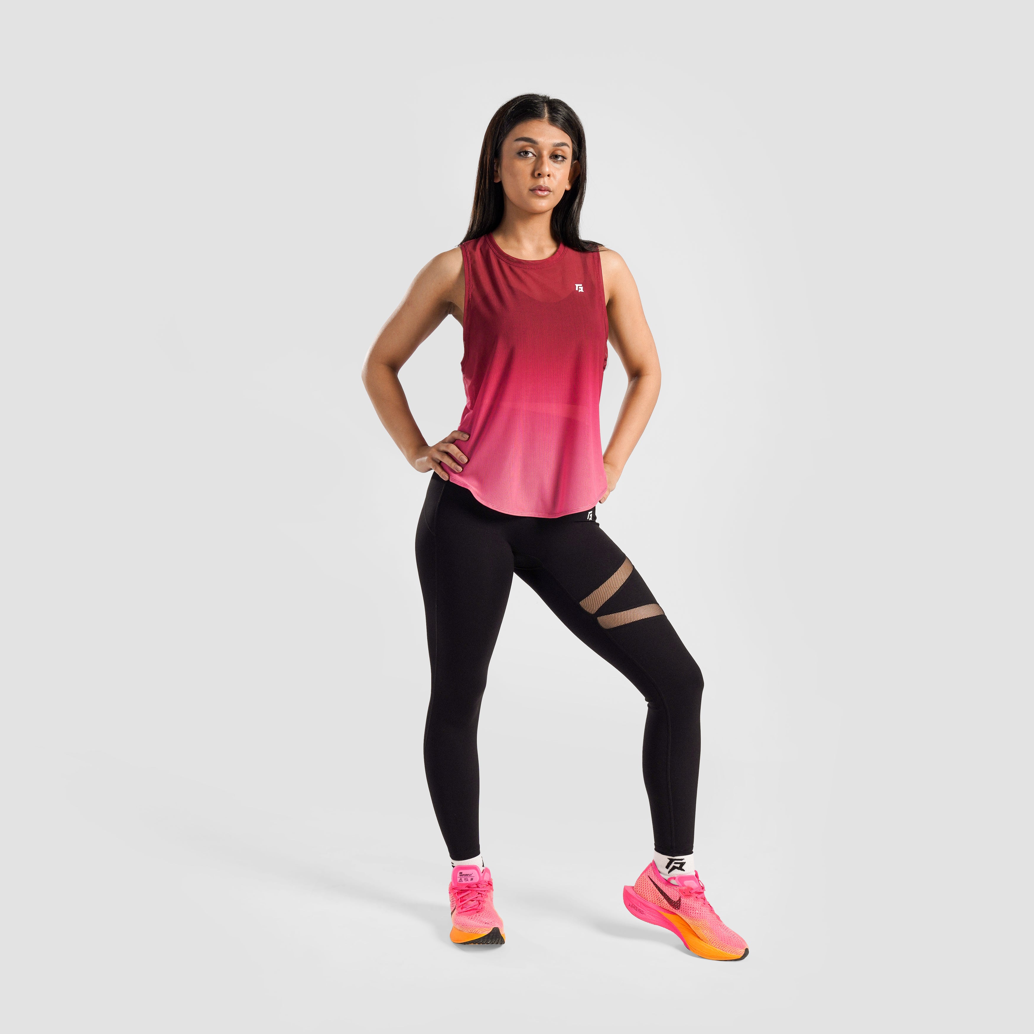 Vital Mesh Cover Up Top (Red)