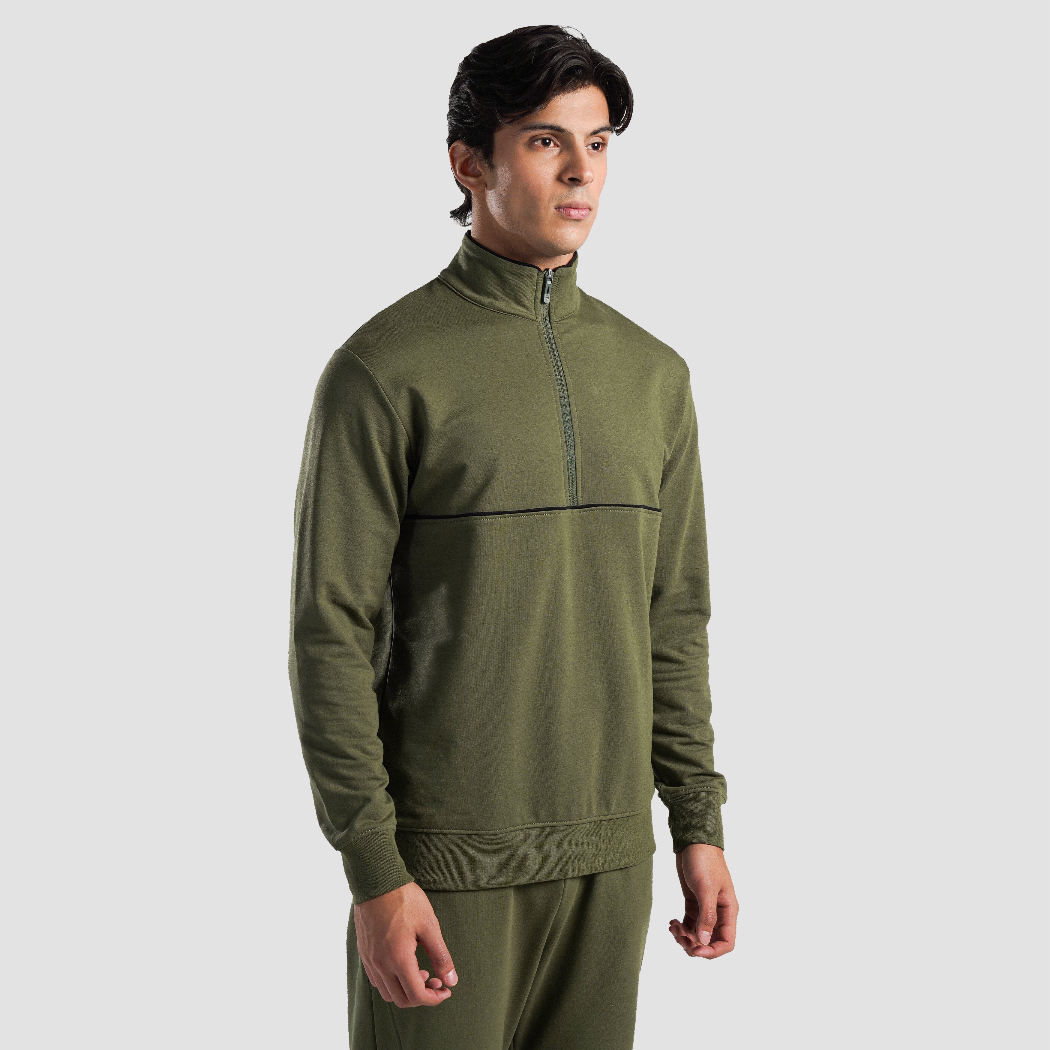 Shift Half Zip (Olive)