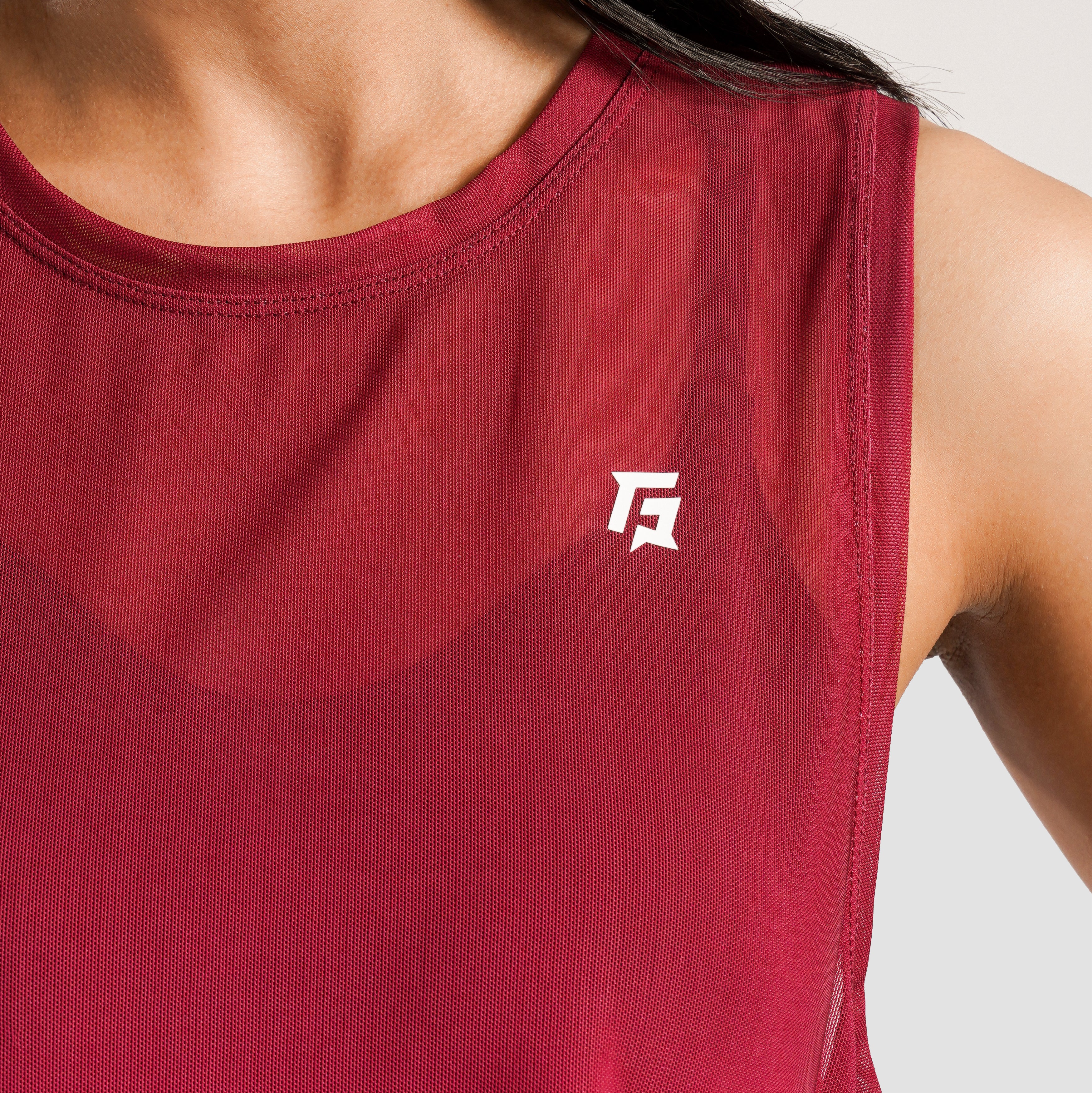 Vital Mesh Cover Up Top (Red)