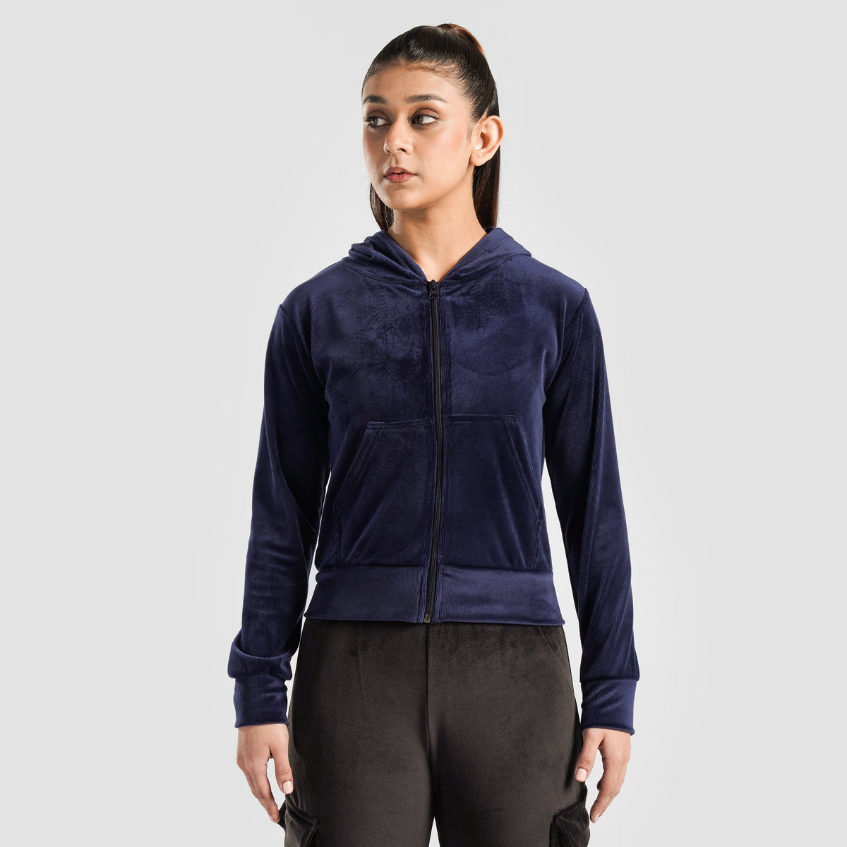 women gym jacket zip up workout sportswear front view Women Gym Jacket GymArmour Pakistan