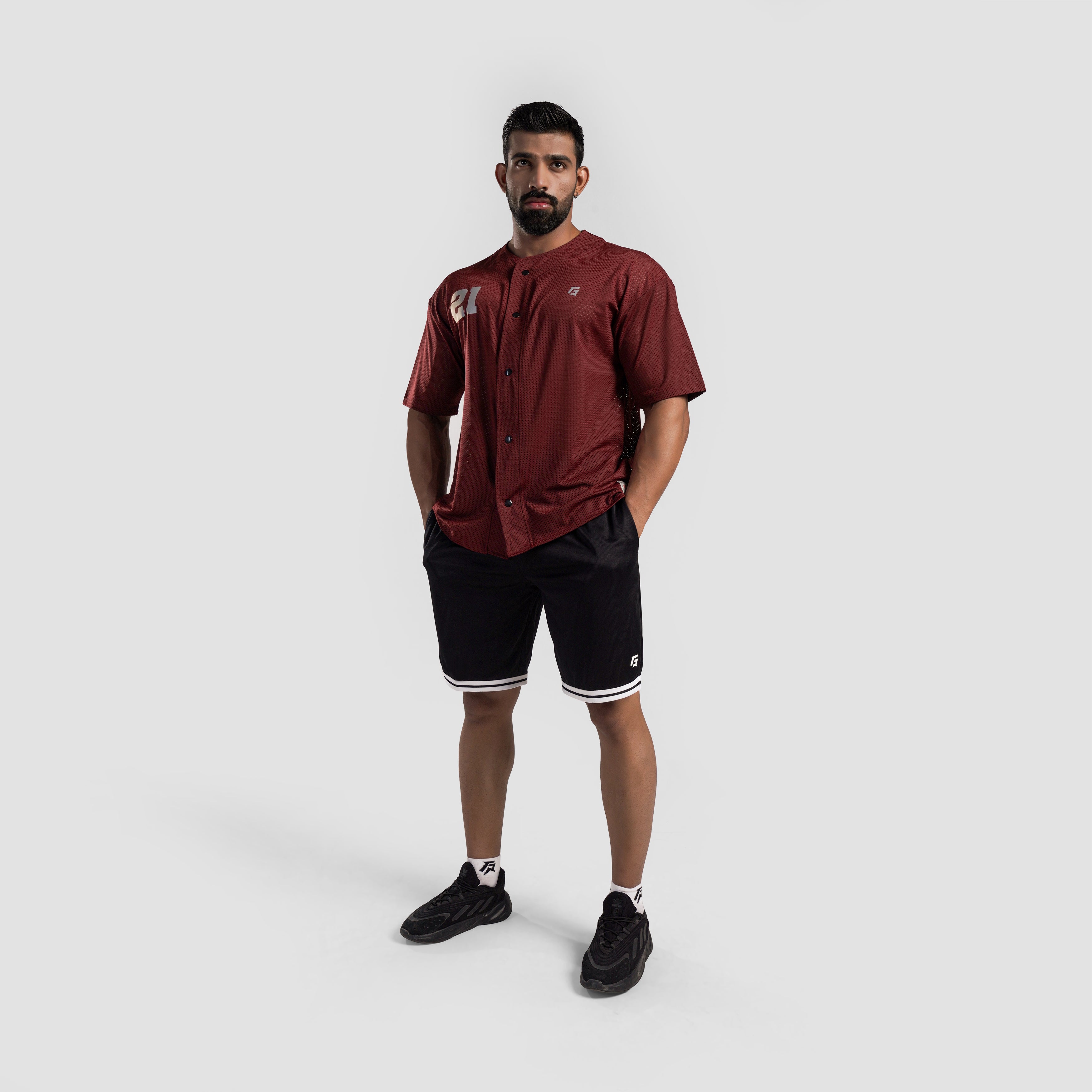 BaseBall Tee (Maroon)