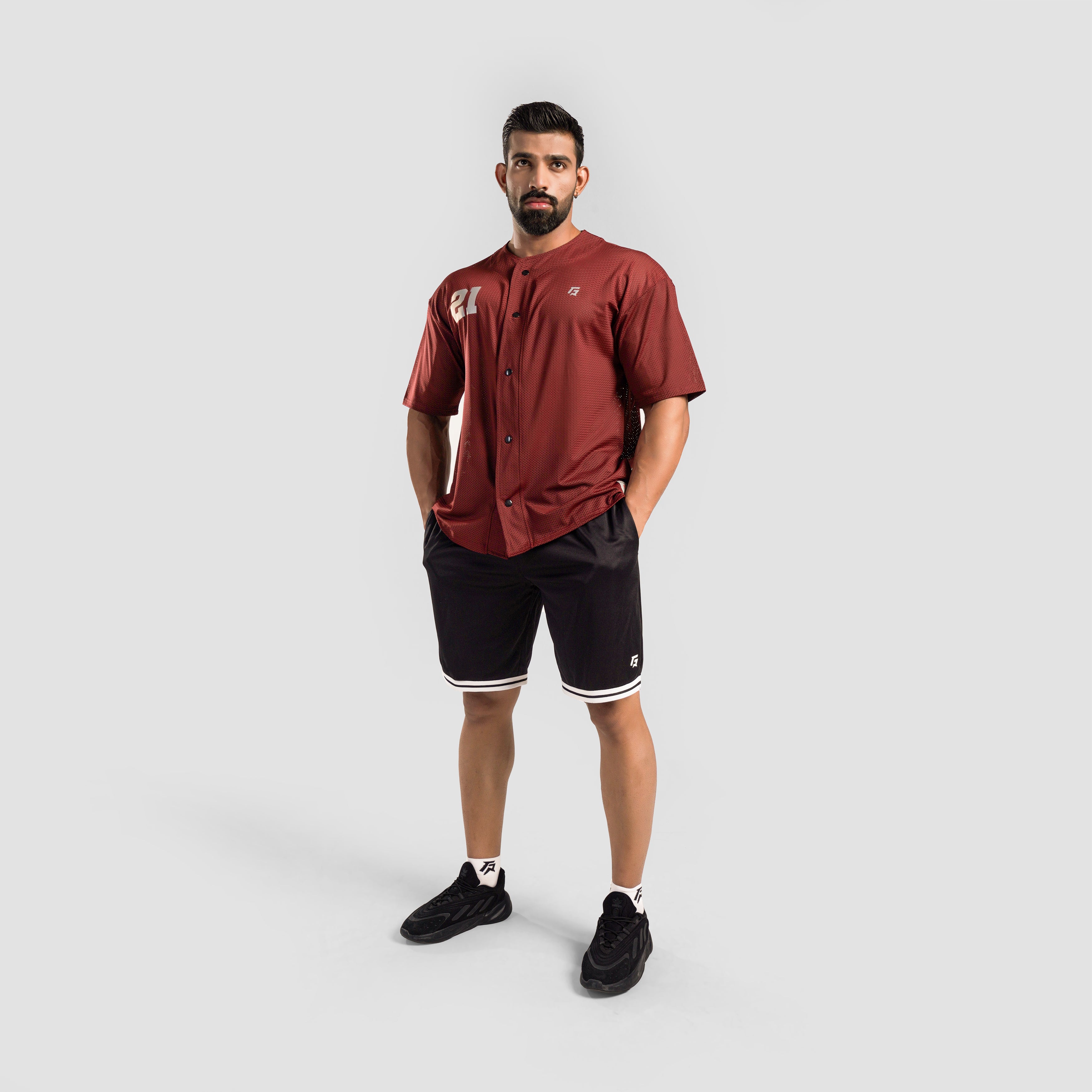 BaseBall Tee (Maroon)