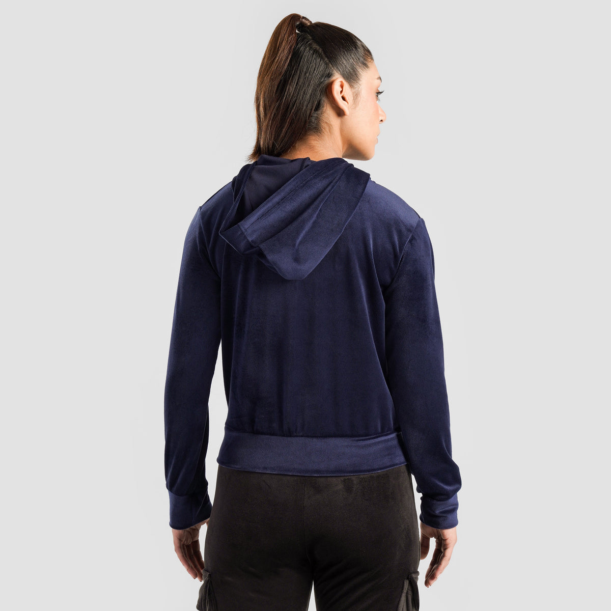 women gym jacket zip up workout sportswear back view Women Gym Jacket Gymarmour Pakistan