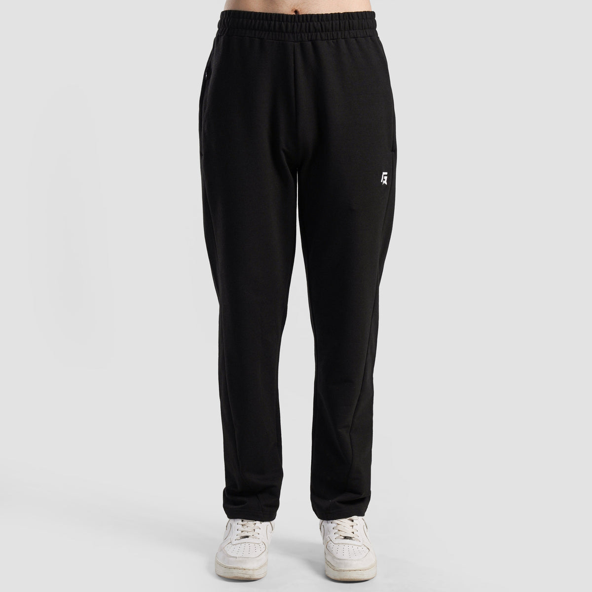 Back view of Black Athletic Trousers for men