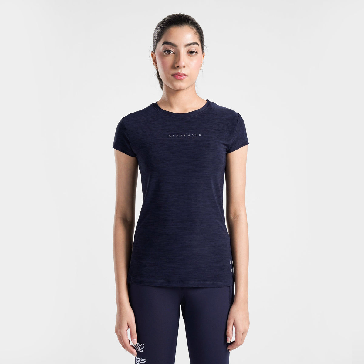women gym t-shirt sportswear breathable workout tee front view Women T-Shirt Gymarmour Pakistan