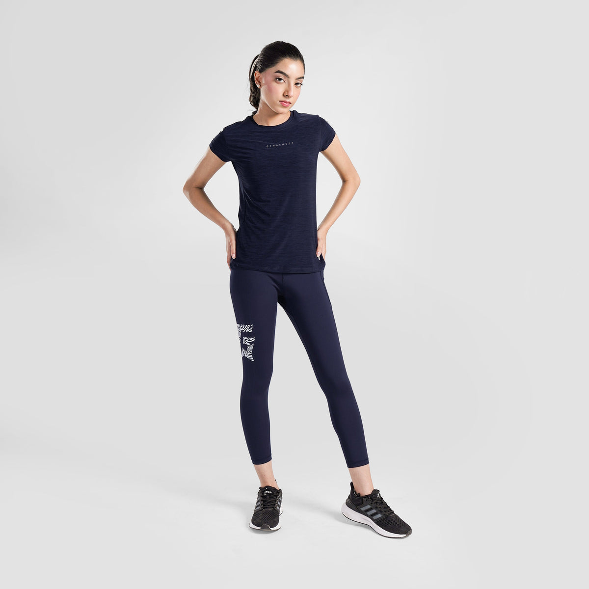 women gym t-shirt sportswear breathable workout tee fabric detail Women T-Shirt GymArmour Pakistan