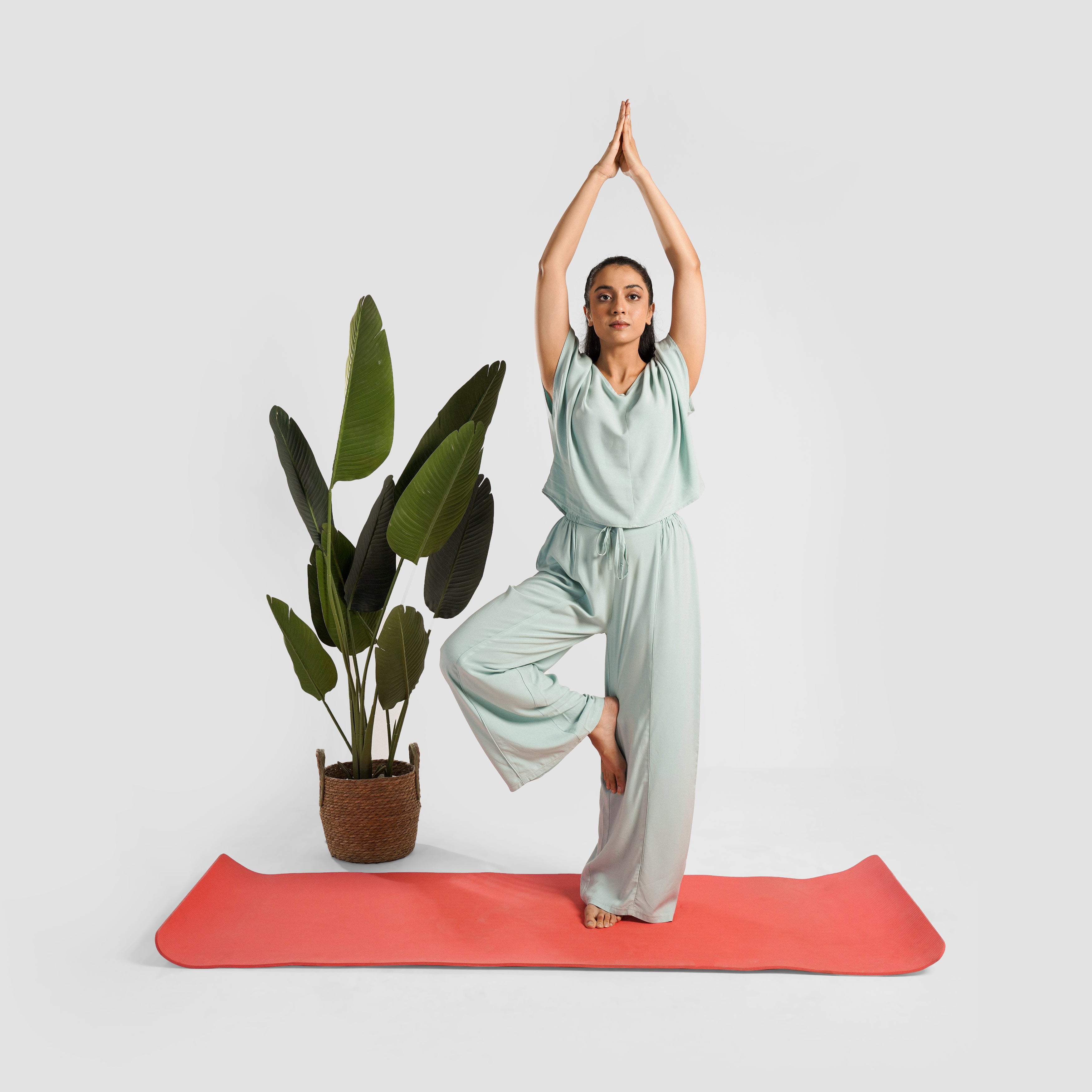 Yoga Woven Top (Mint)