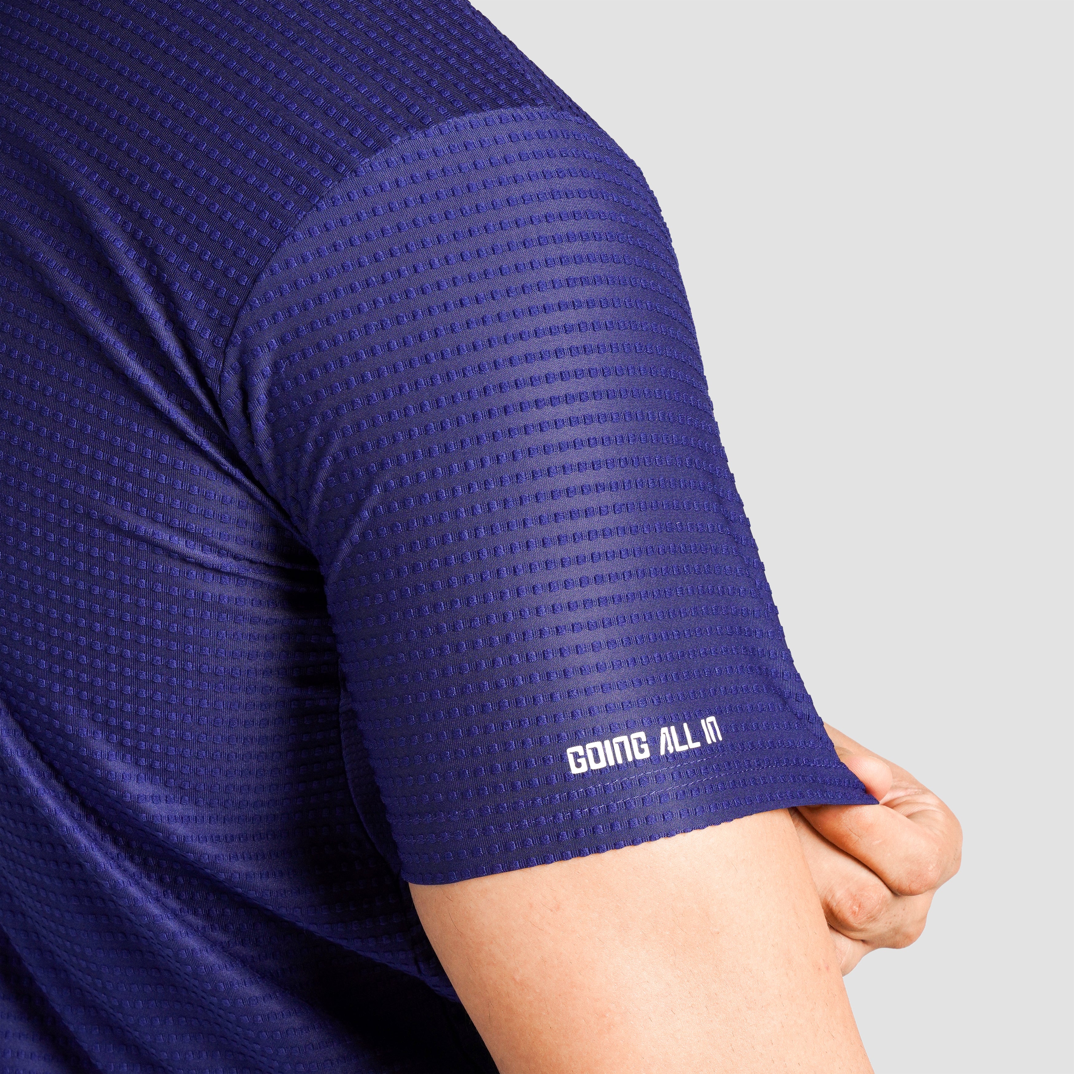 DOT Texture Polo (Royal Blue)