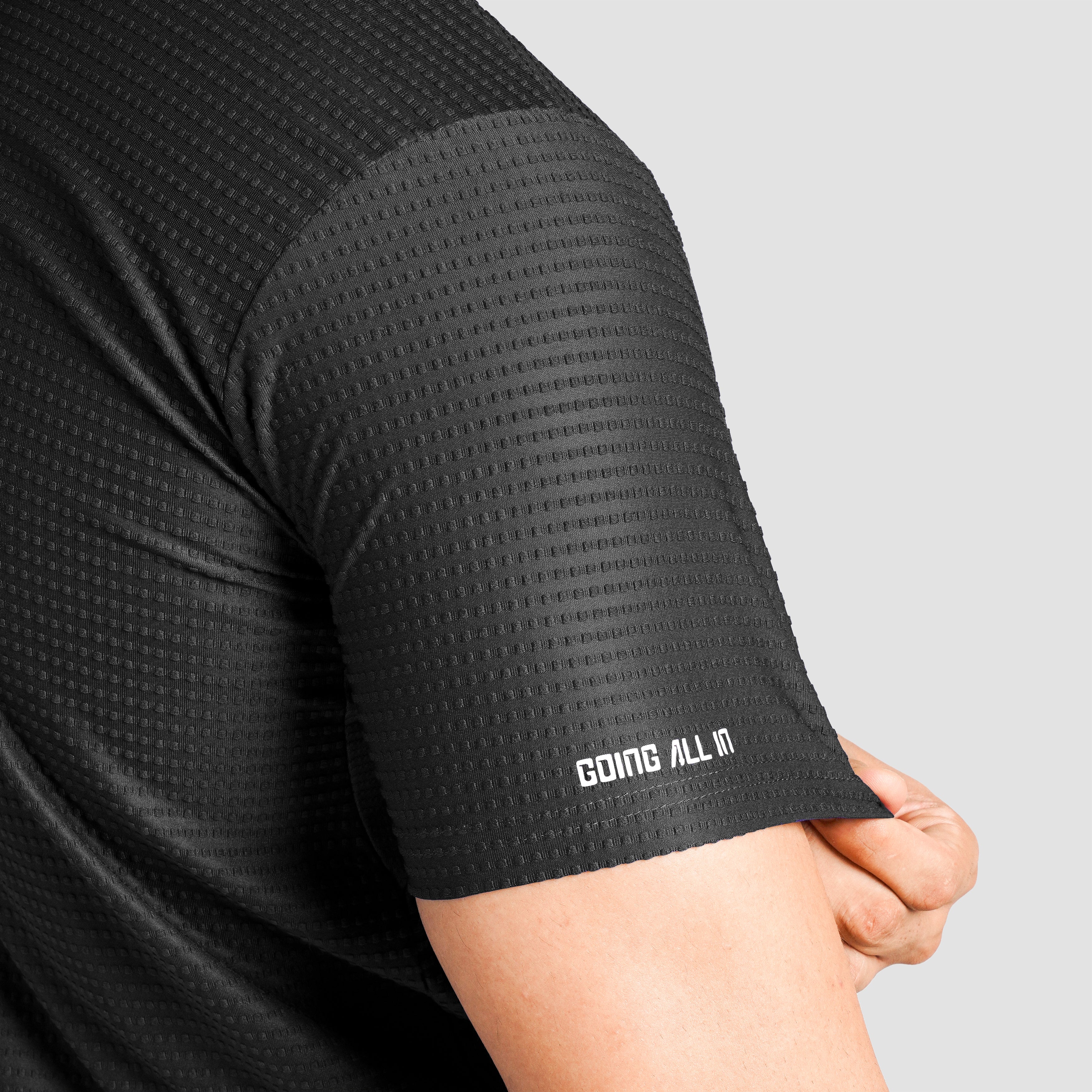 DOT Texture Polo (Black)