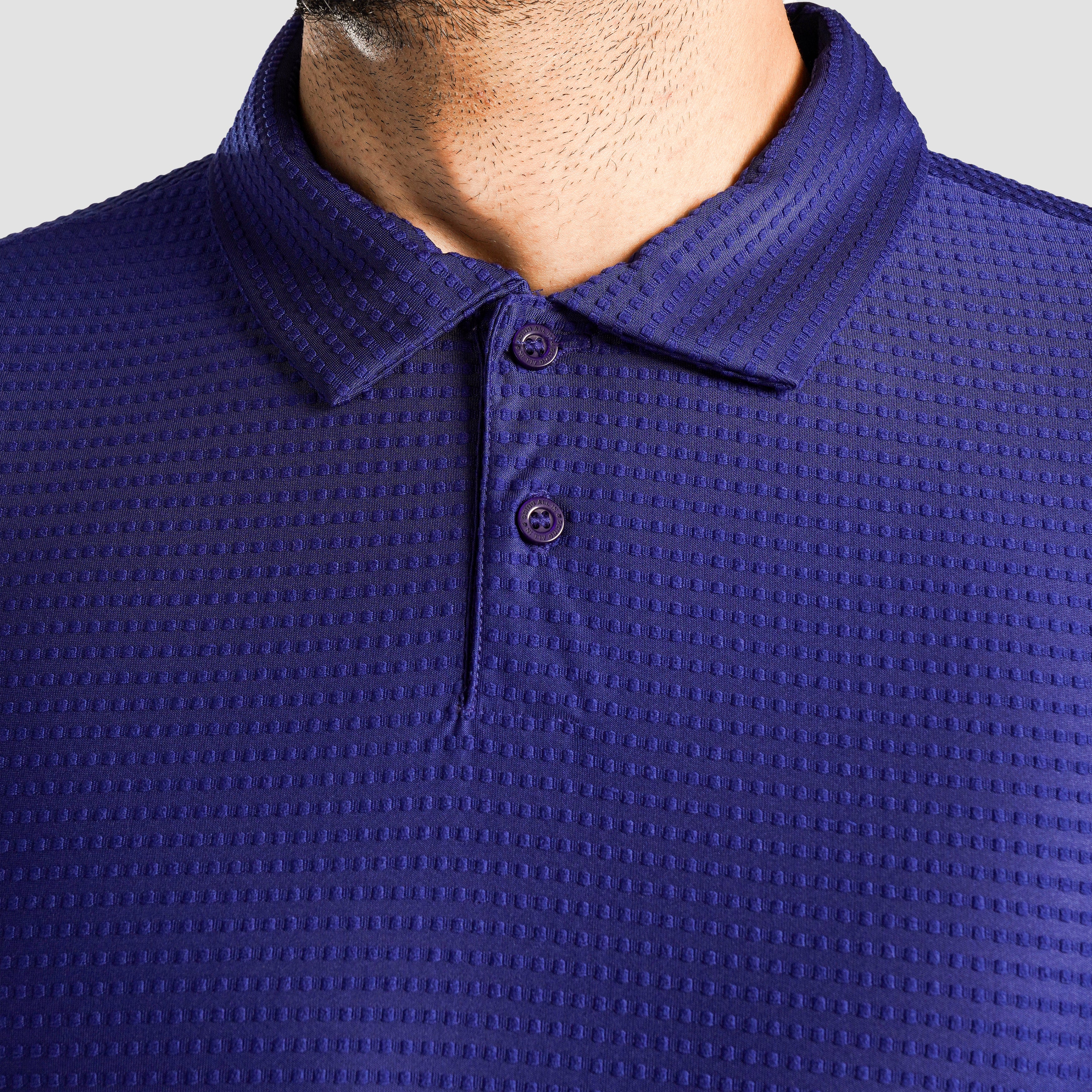 DOT Texture Polo (Royal Blue)
