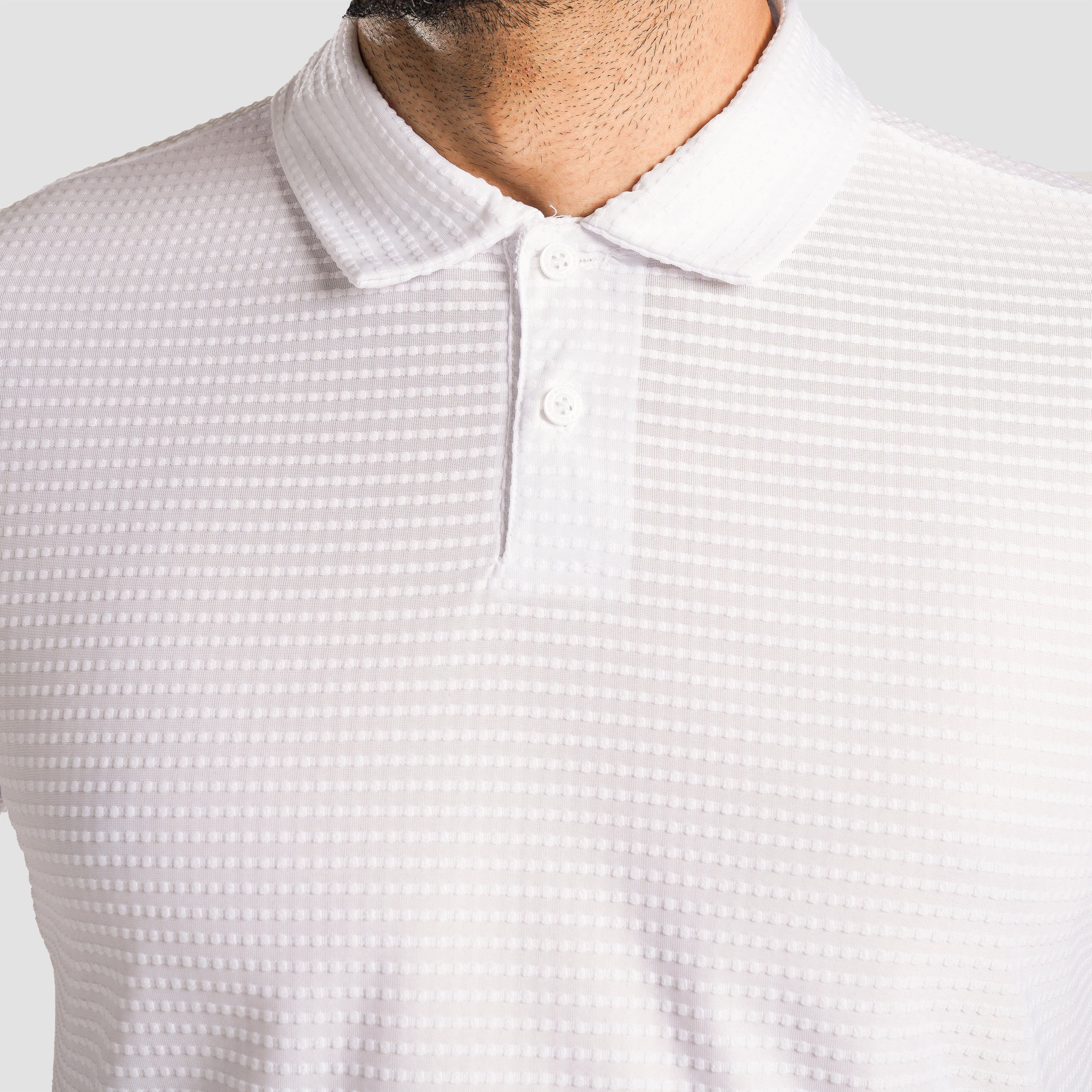 DOT Texture Polo (White)