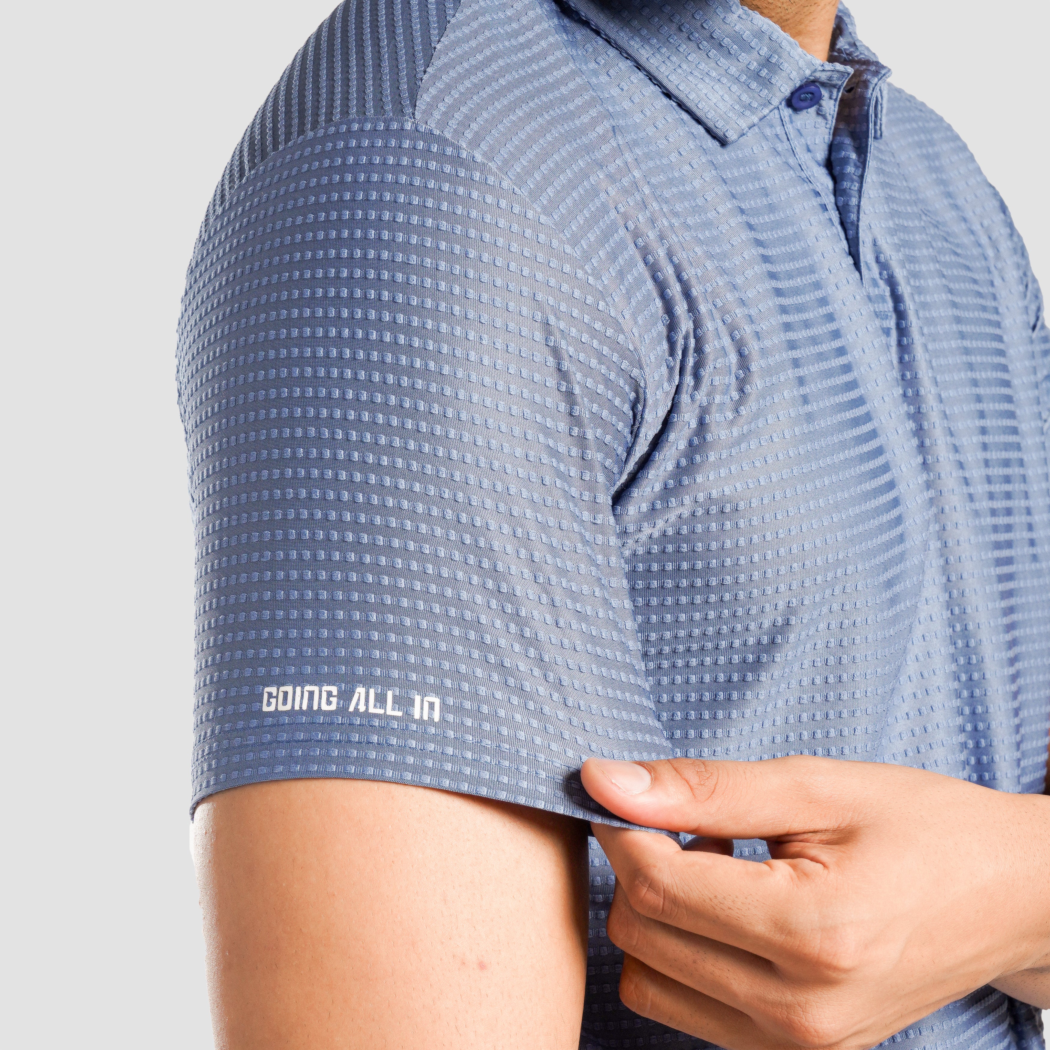 DOT Texture Polo (JK Blue)