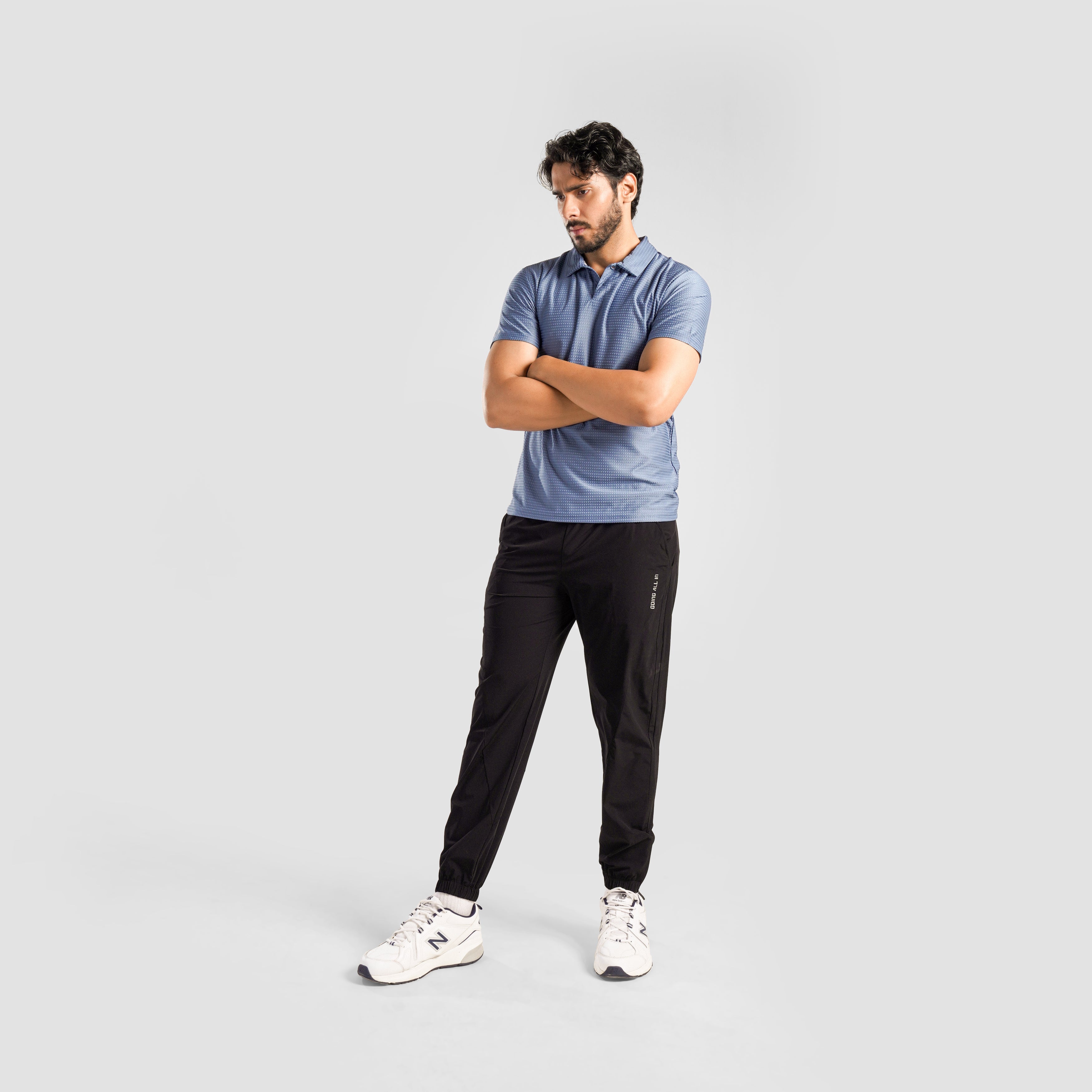DOT Texture Polo (JK Blue)