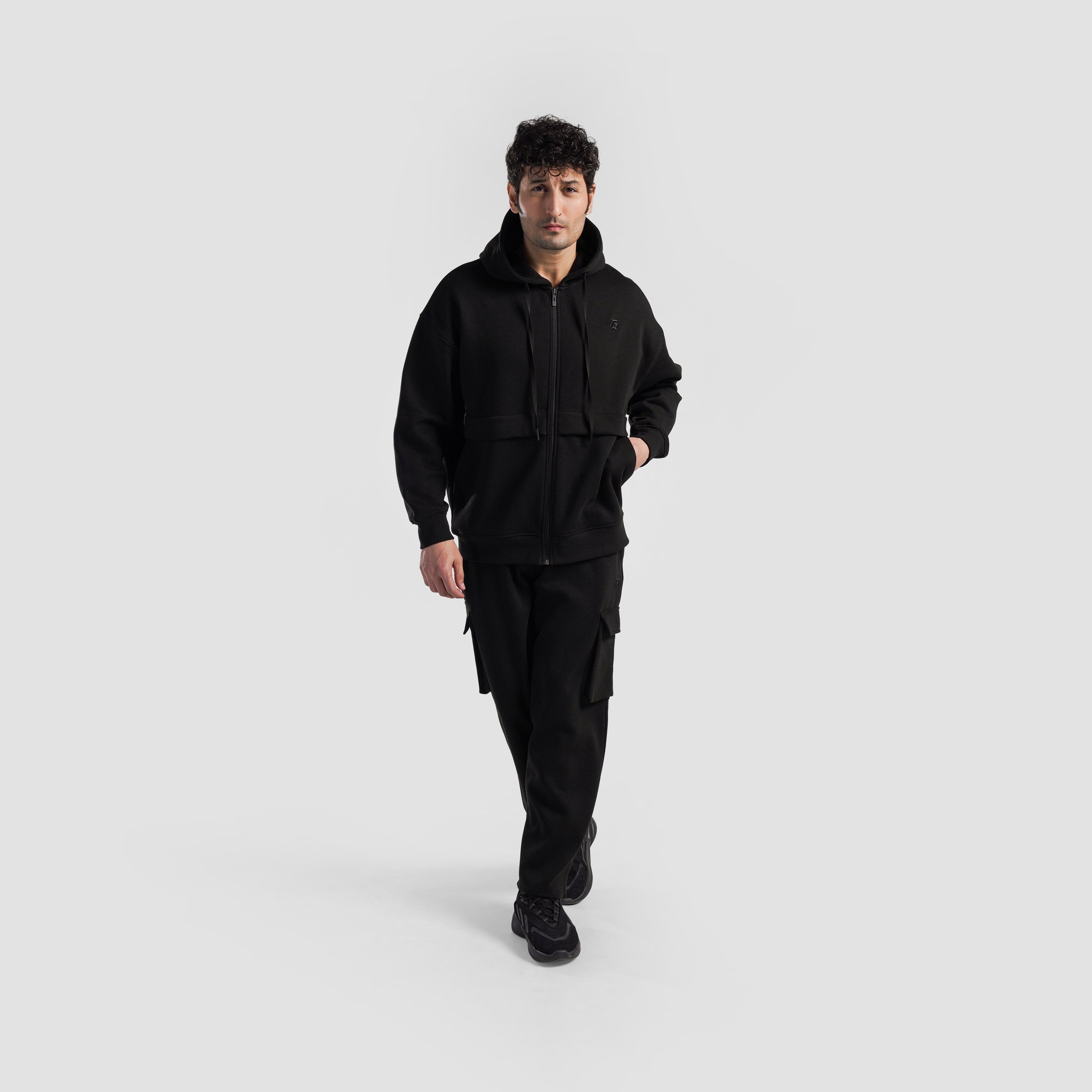 GAI Cargo Hoodie (Black)
