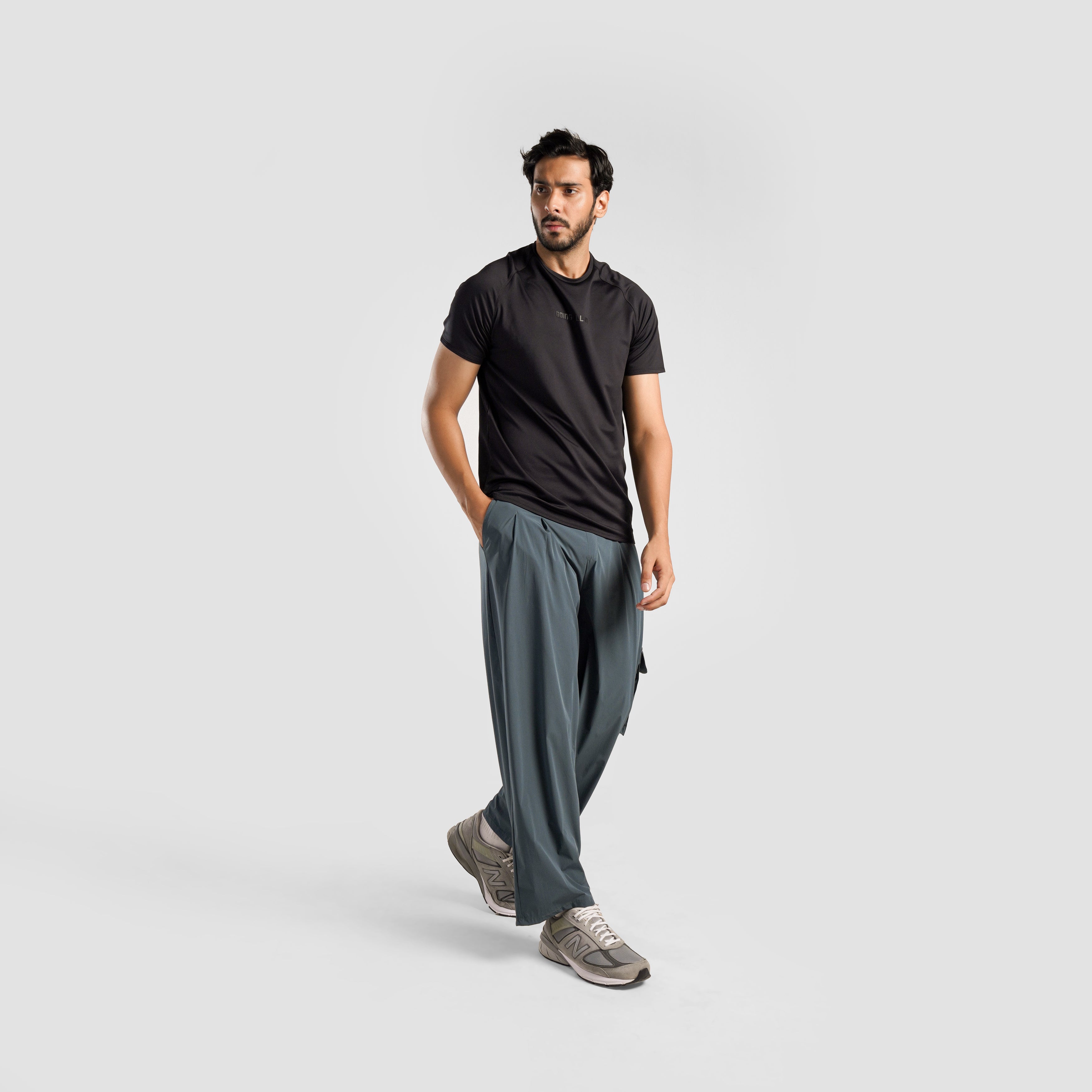 Drifit Pleated Trousers (Dark Grey)