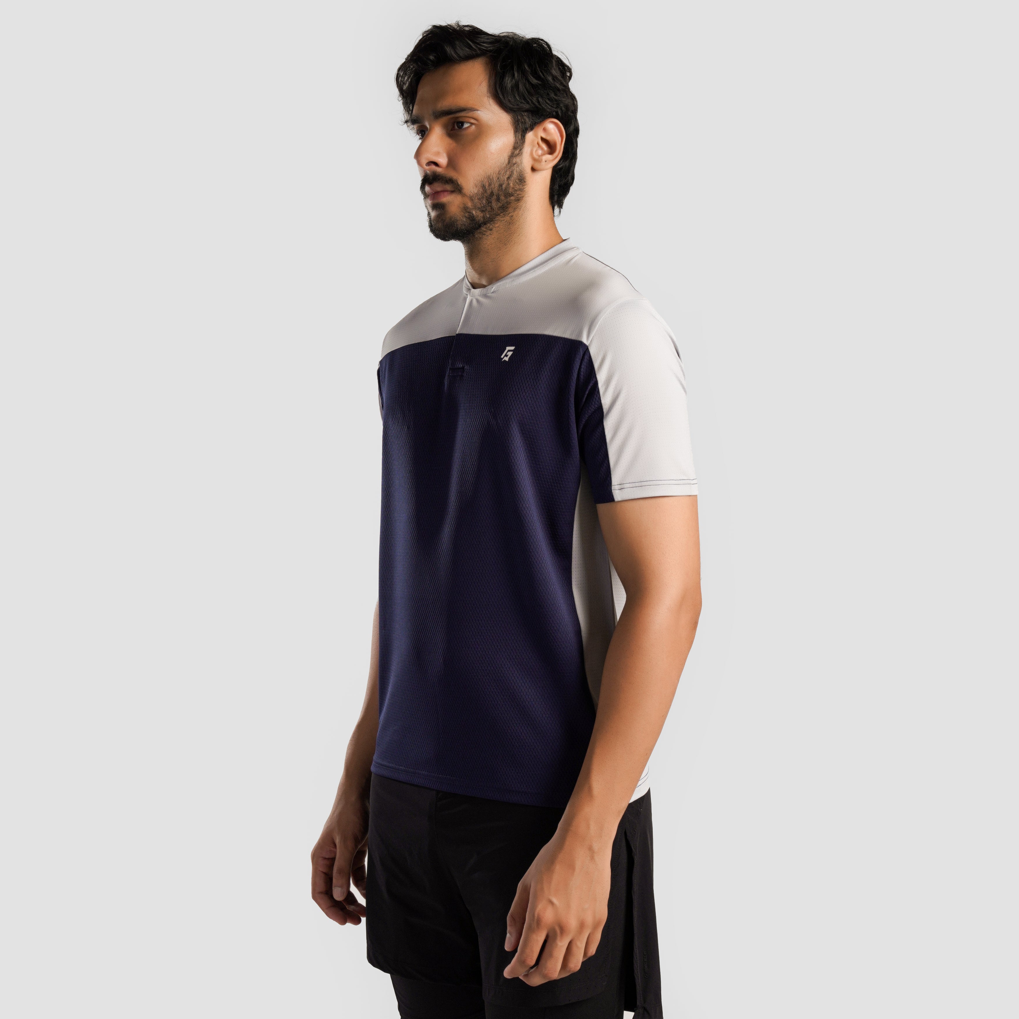 Pro Tennis T-Shirt (Navy-Grey)