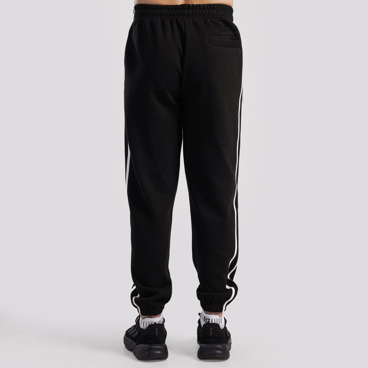 Side angle of Black Unstoppable Bottom for men