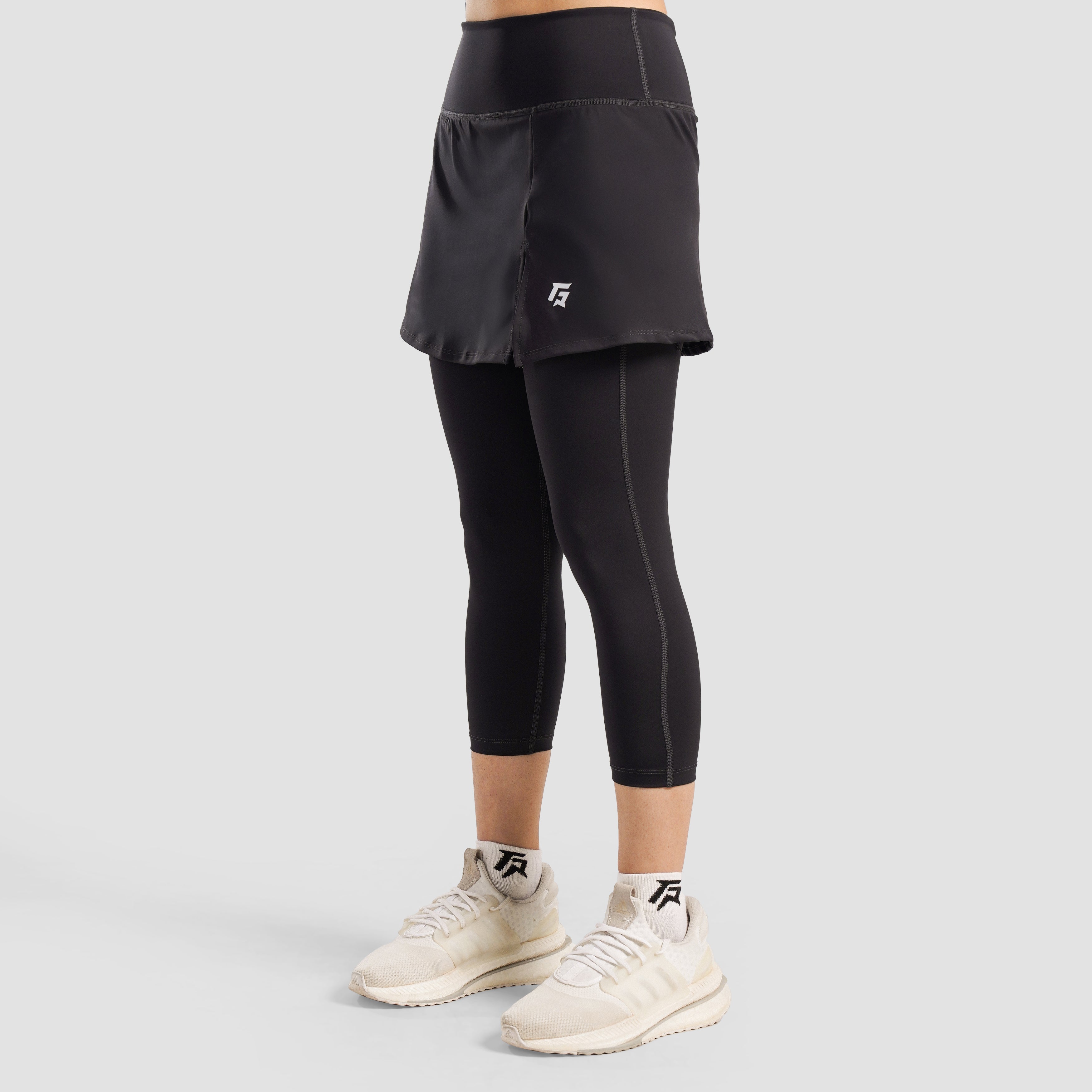 Ace Skirt with Leggings (Black)