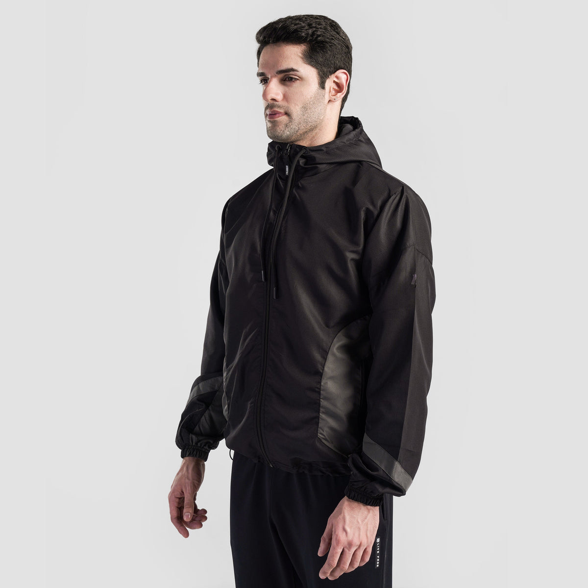 men track top zip gym jacket training outerwear side view Men Track Top Gymarmour Pakistan