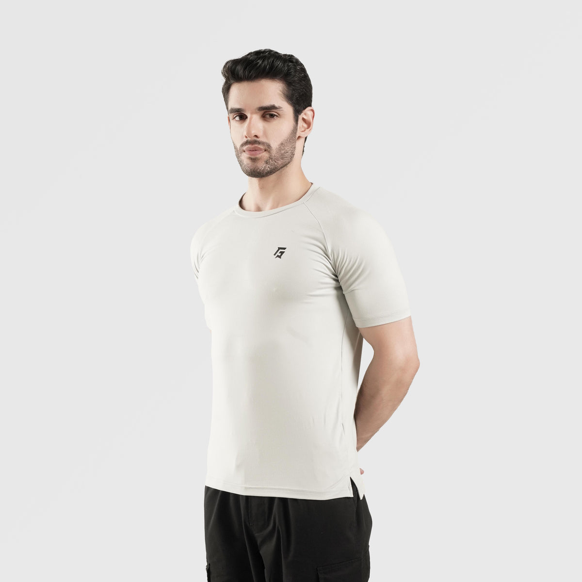 men gym t-shirt sportswear breathable workout tee side view Men T-Shirt Gymarmour Pakistan