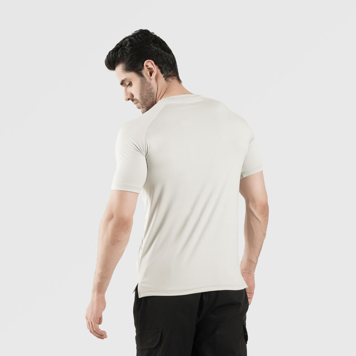 men gym t-shirt sportswear breathable workout tee back view Men T-Shirt Gym Armour Pakistan