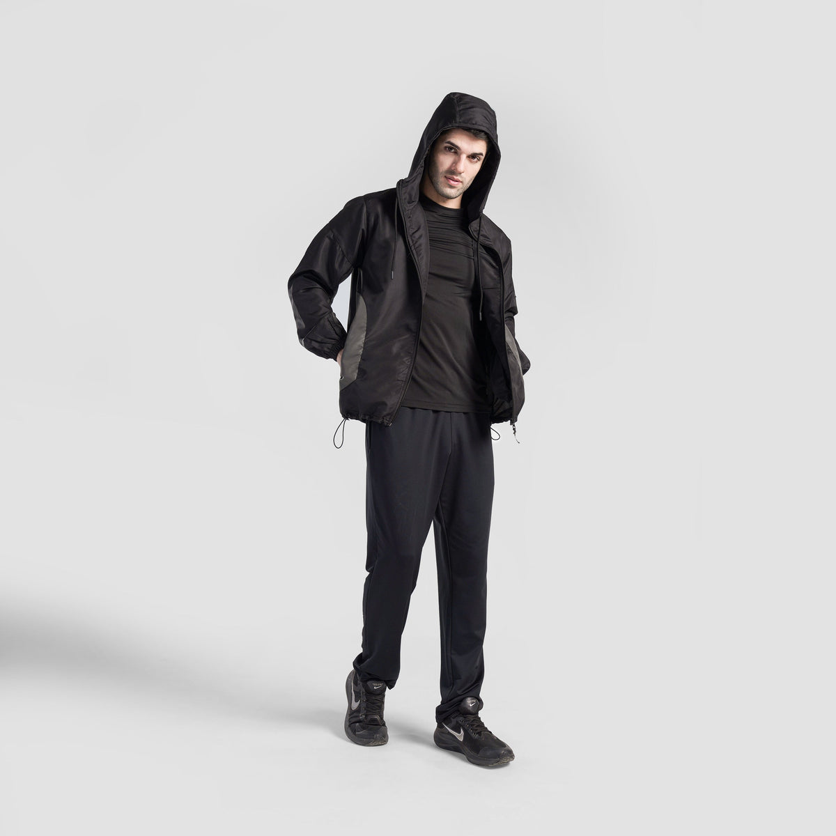 men track top zip gym jacket training outerwear fabric detail Men Track Top Gymarmour Pakistan