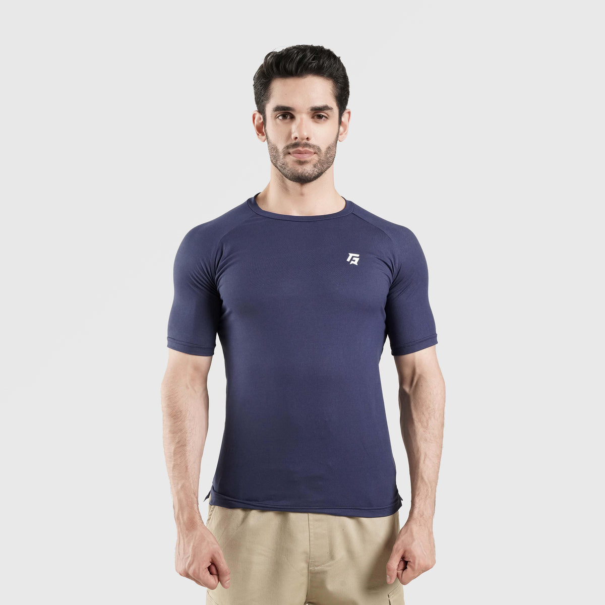 men gym t-shirt sportswear breathable workout tee front view Men T-Shirt GymArmour Pakistan