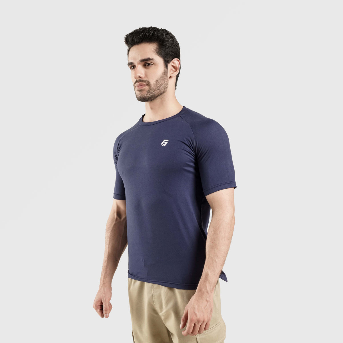 men gym t-shirt sportswear breathable workout tee side view Men T-Shirt GymArmour Pakistan