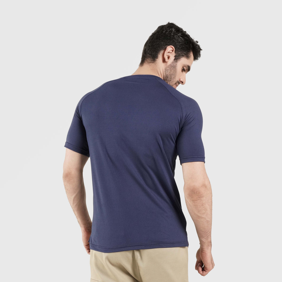 men gym t-shirt sportswear breathable workout tee back view Men T-Shirt Gym Armour Pakistan